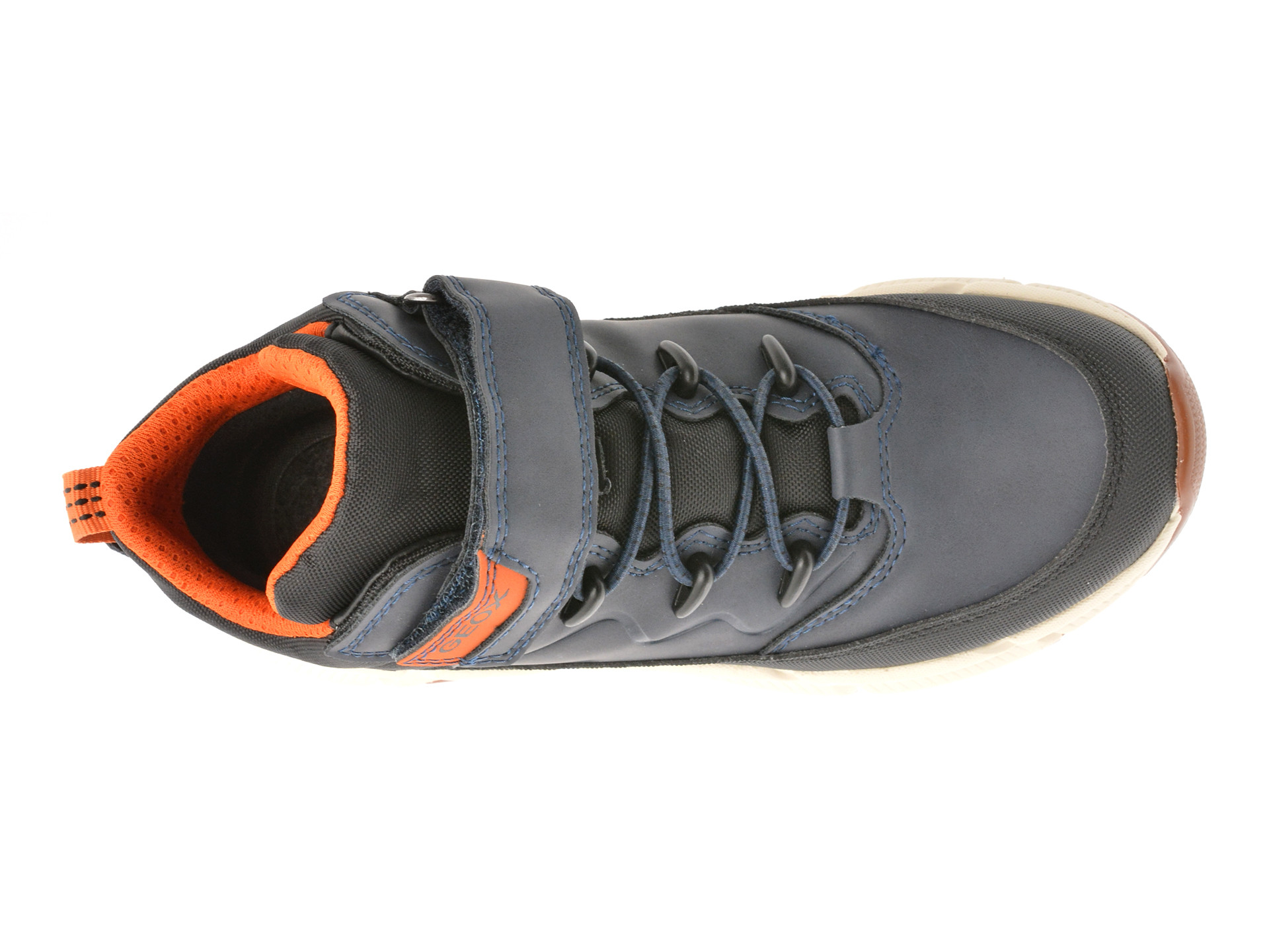 Ghete GEOX bleumarin, J36LCG, din piele ecologica