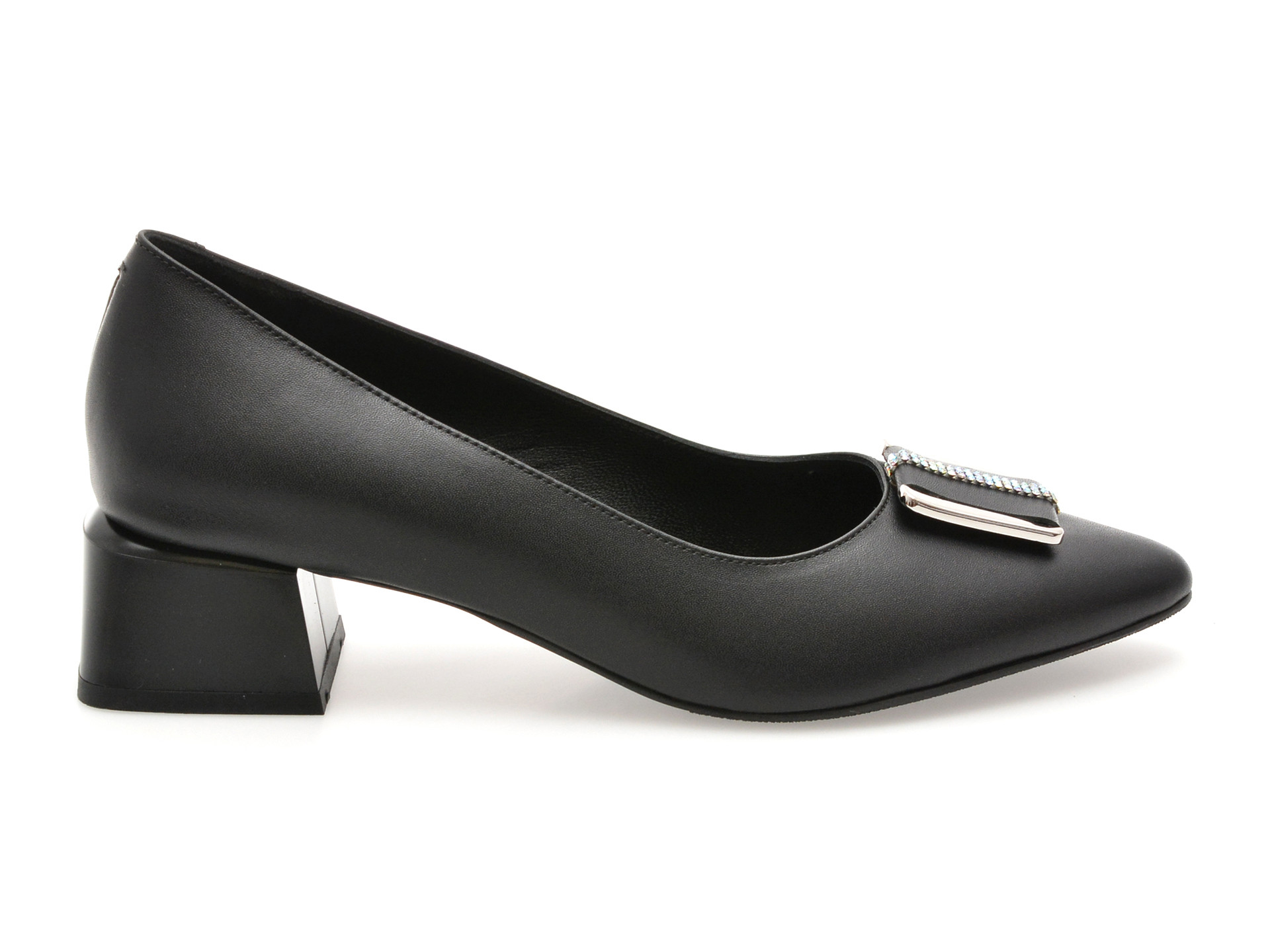Pantofi EPICA negri, 619235, din piele naturala