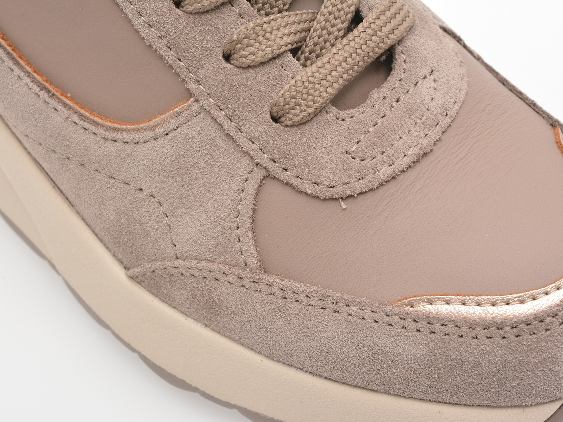 Pantofi sport GEOX gri, D45WAA, din piele intoarsa