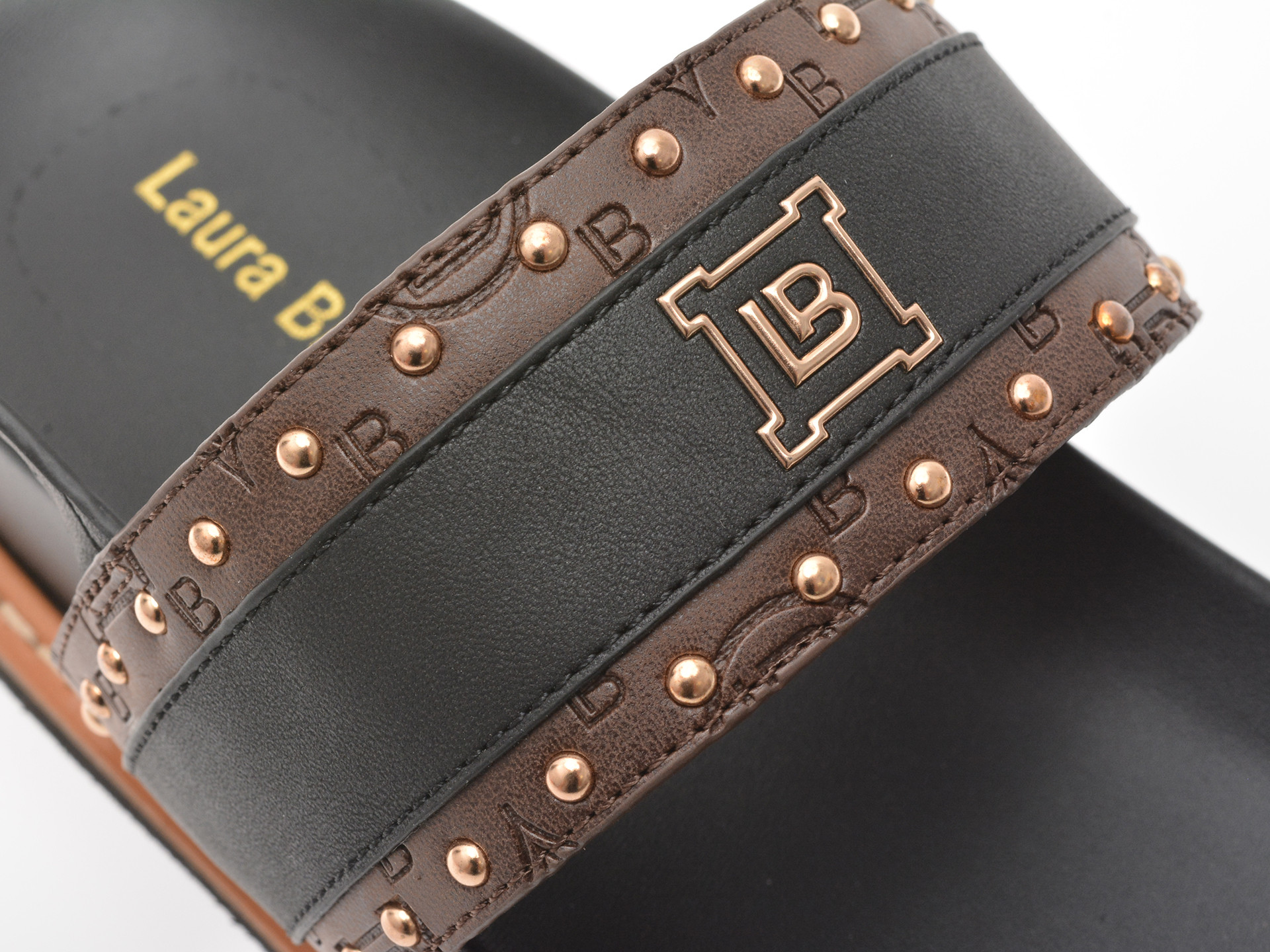 Sandale LAURA BIAGIOTTI maro, 9078, din piele ecologica