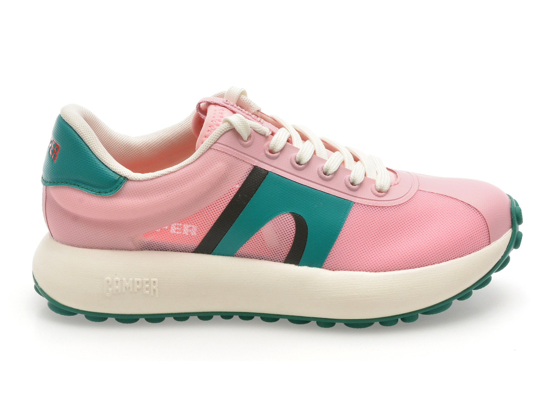 Pantofi sport CAMPER roz, PELOTAS, din material textil