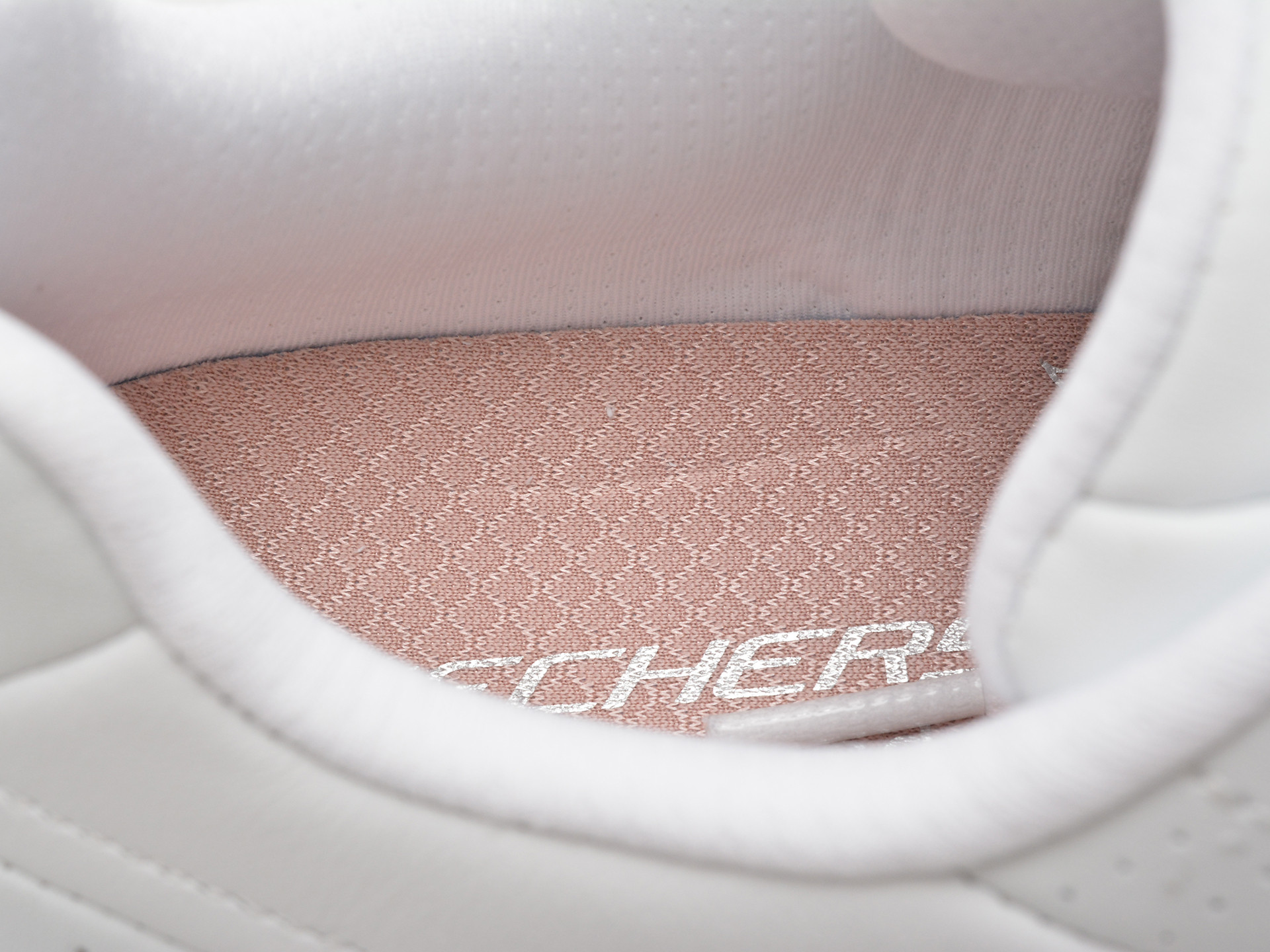 Pantofi sport SKECHERS albi, ARCH FIT 2.0, din piele naturala