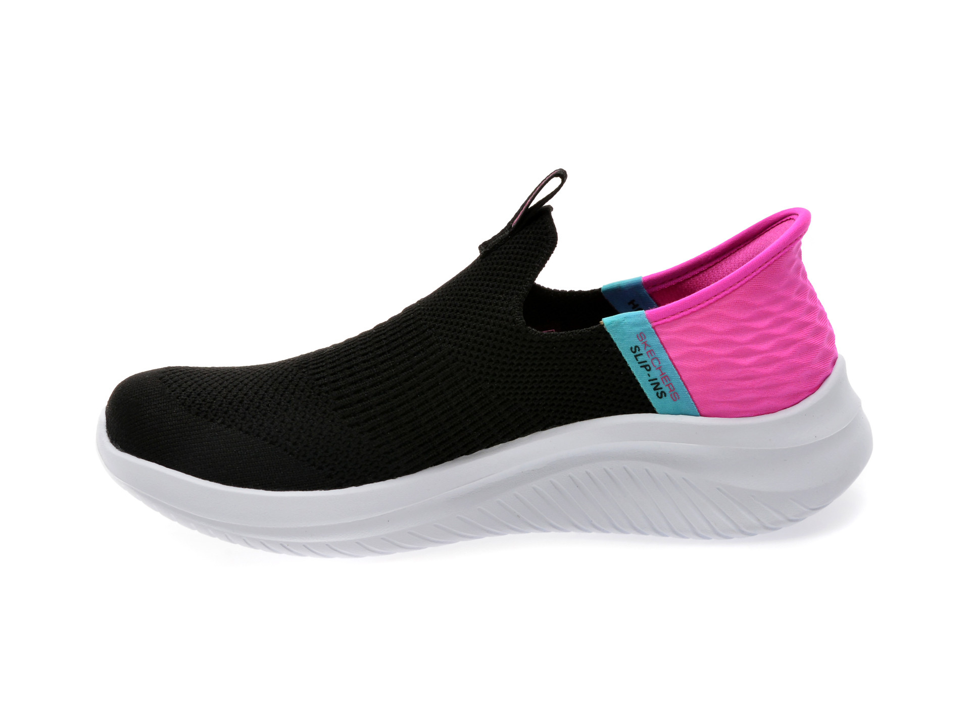 Pantofi sport SKECHERS negri, ULTRA FLEX 3.0, din material textil