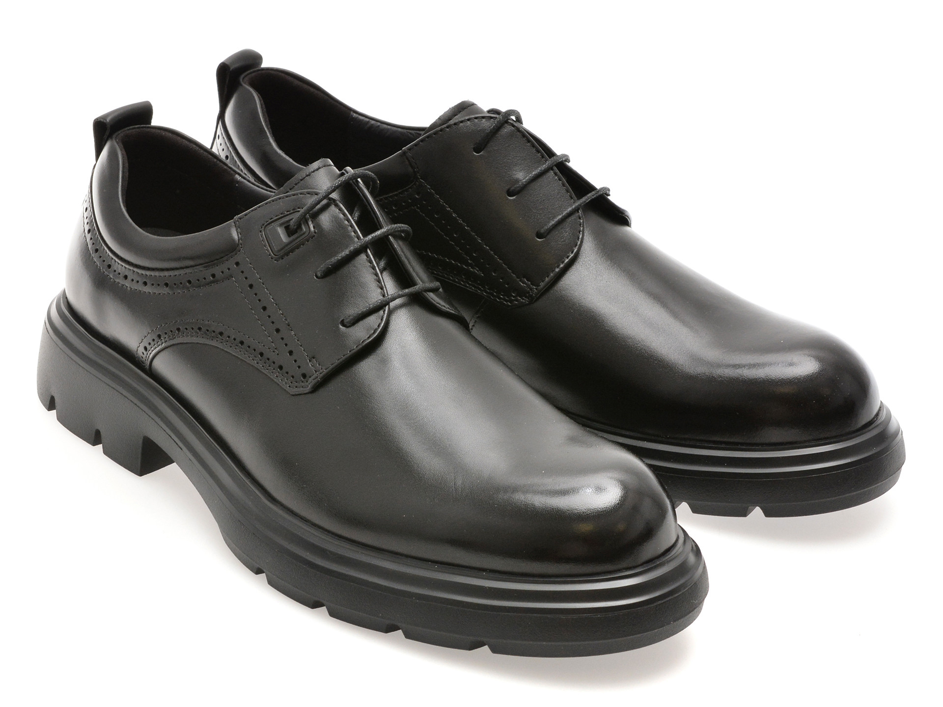 Pantofi EPICA negri, 52030, din piele naturala