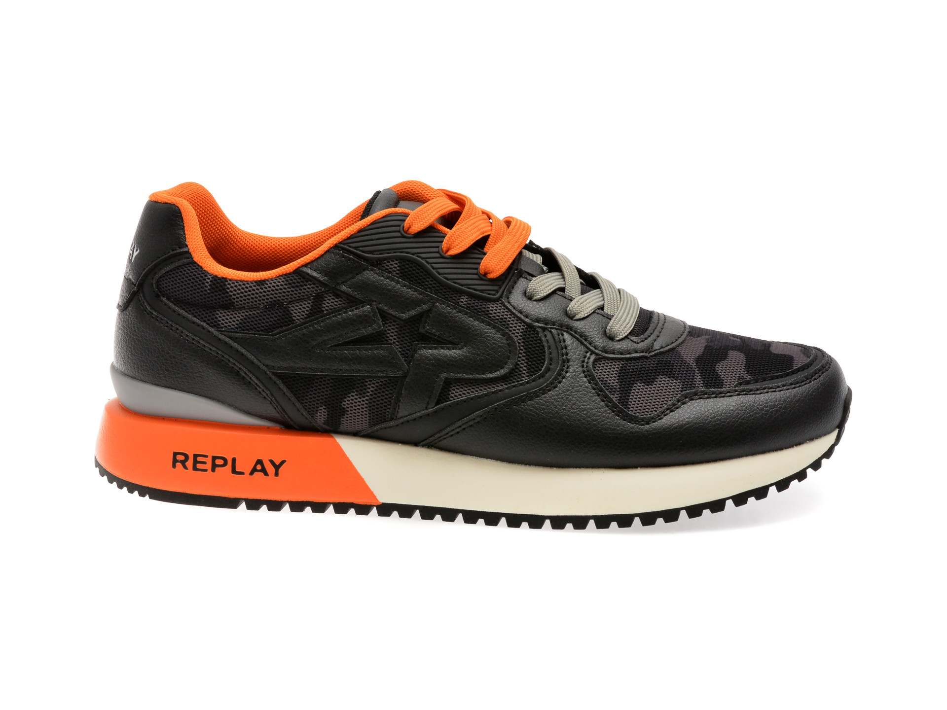 Pantofi sport REPLAY negri, MS9I07T, din material textil