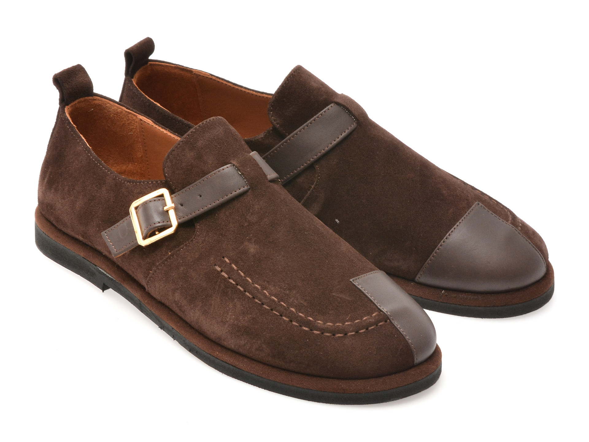 Pantofi EPICA maro, 4796005, din piele intoarsa