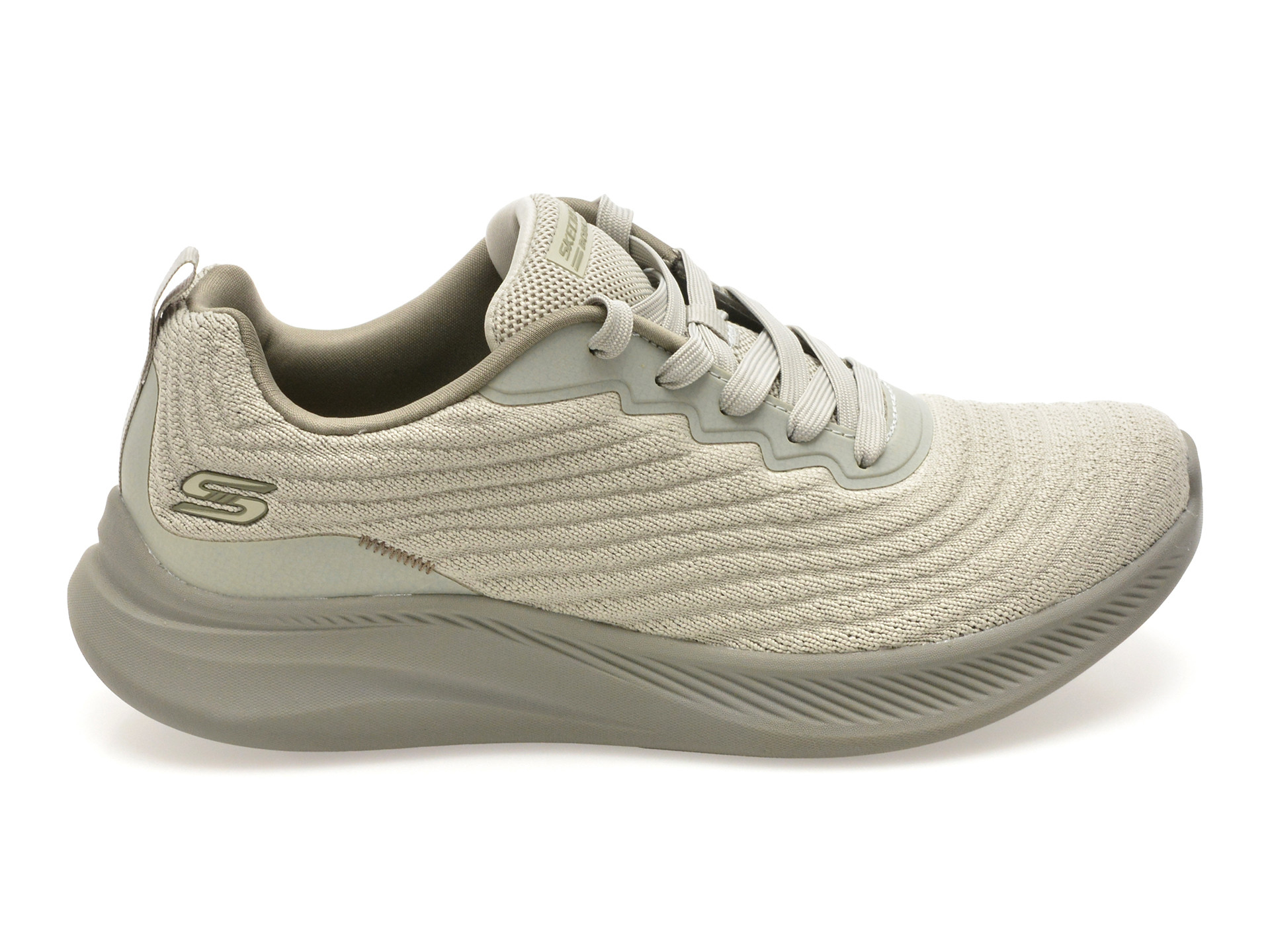 Pantofi sport SKECHERS gri, BOBS MODA FLEX, din material textil