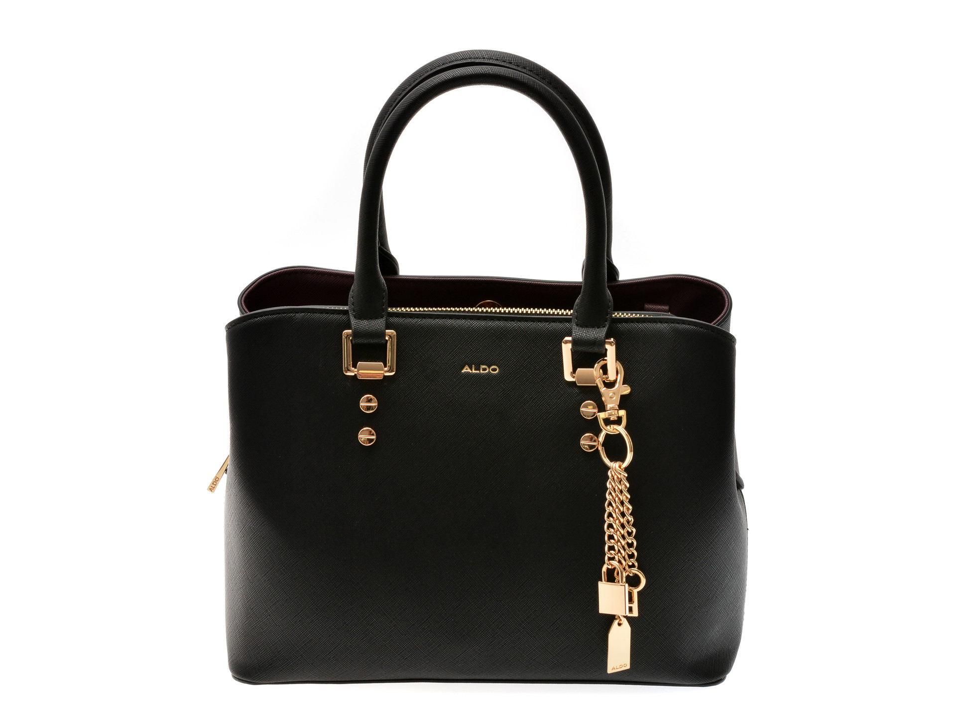 Geanta ALDO neagra, LEGOIRI 001, din piele ecologica