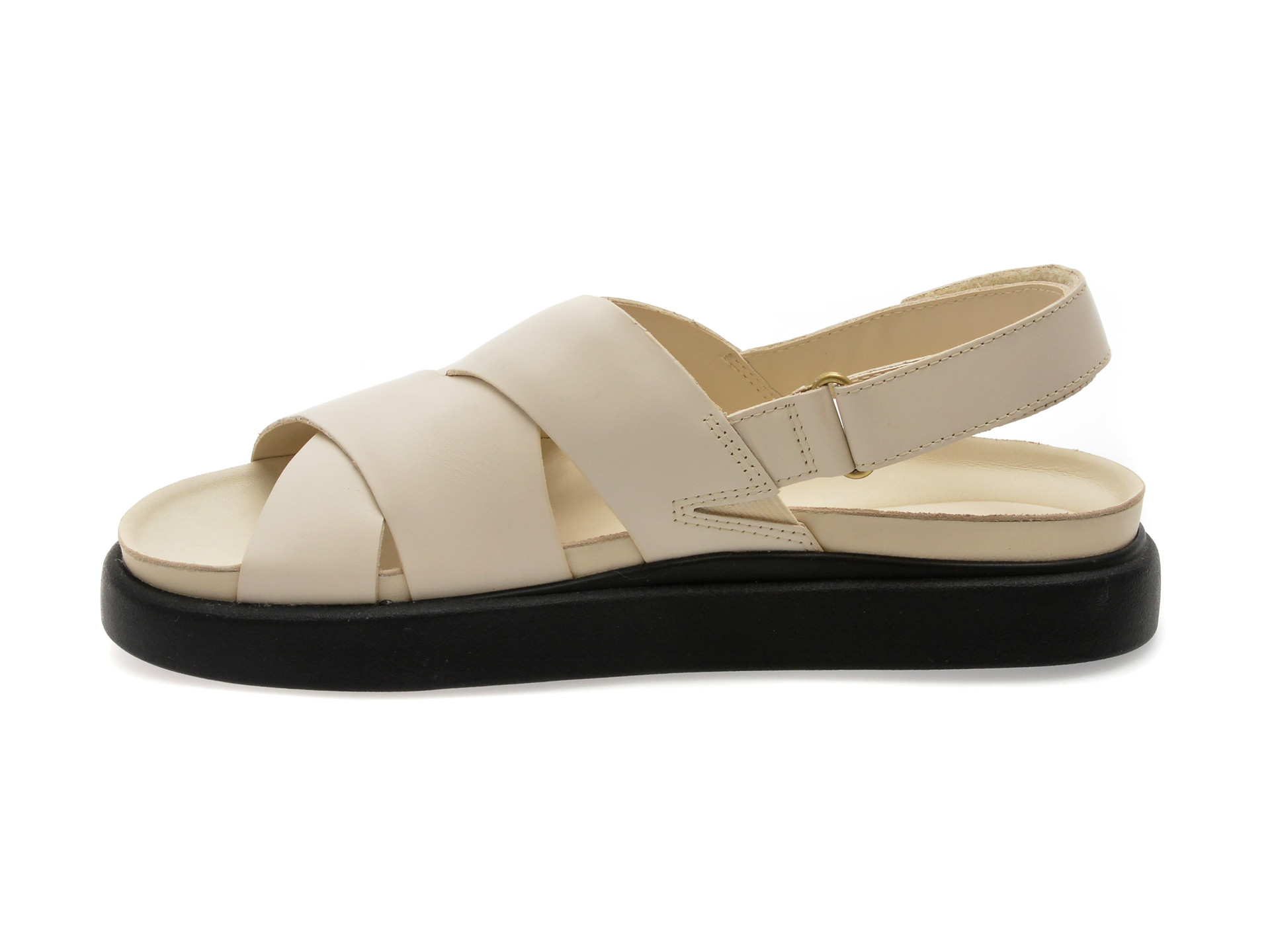 Sandale CLARKS bej, ARISTELLA SUN, din piele naturala