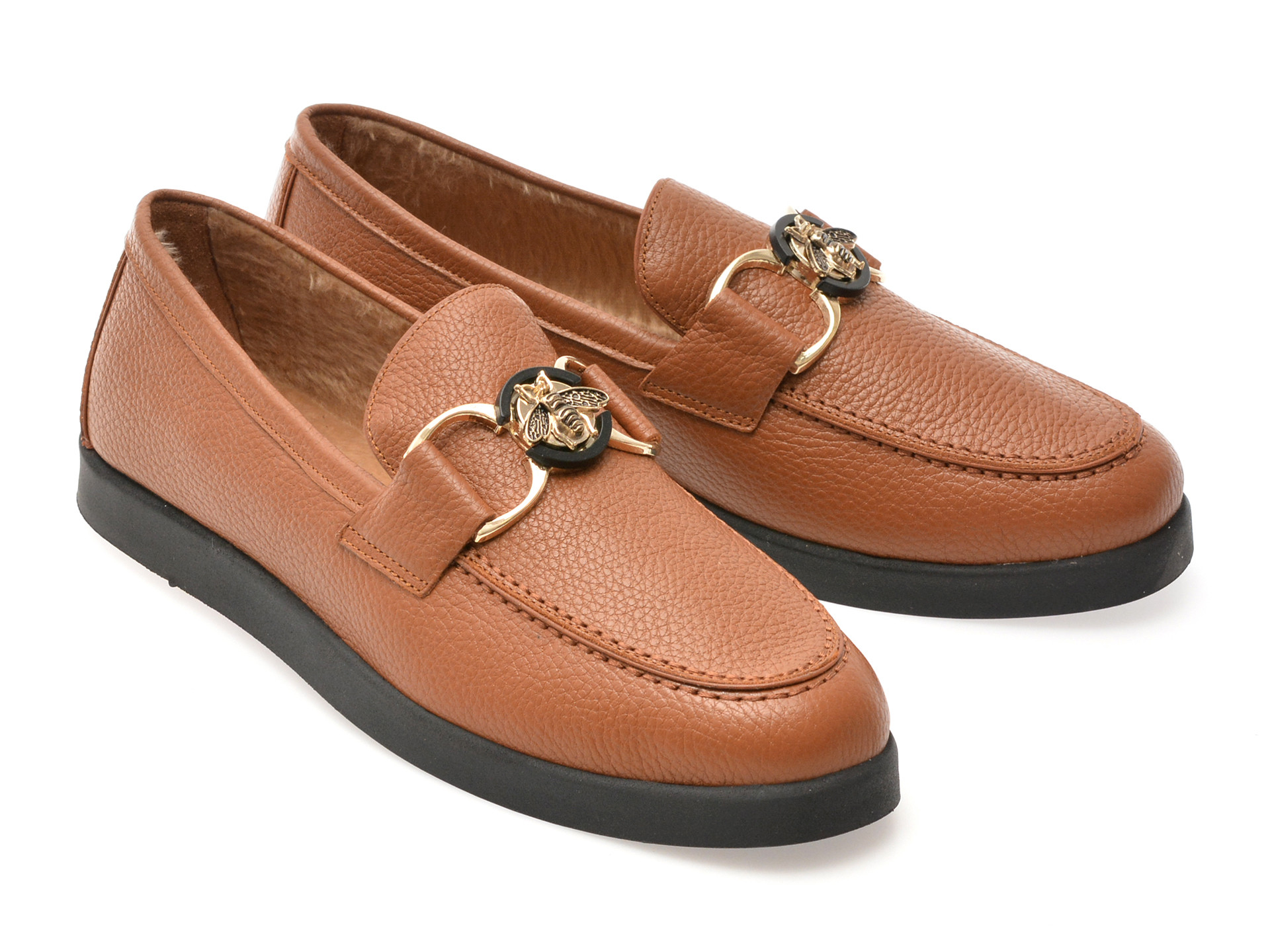 Mocasini EPICA maro, 31110, din piele naturala