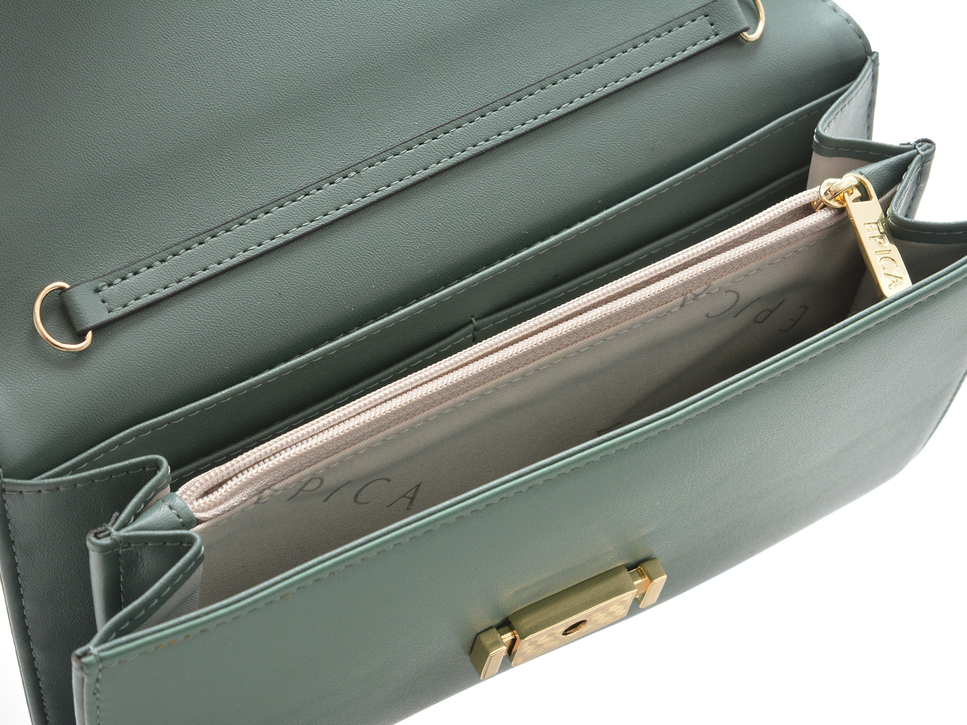 Portofel EPICA verde, 830003, din piele ecologica