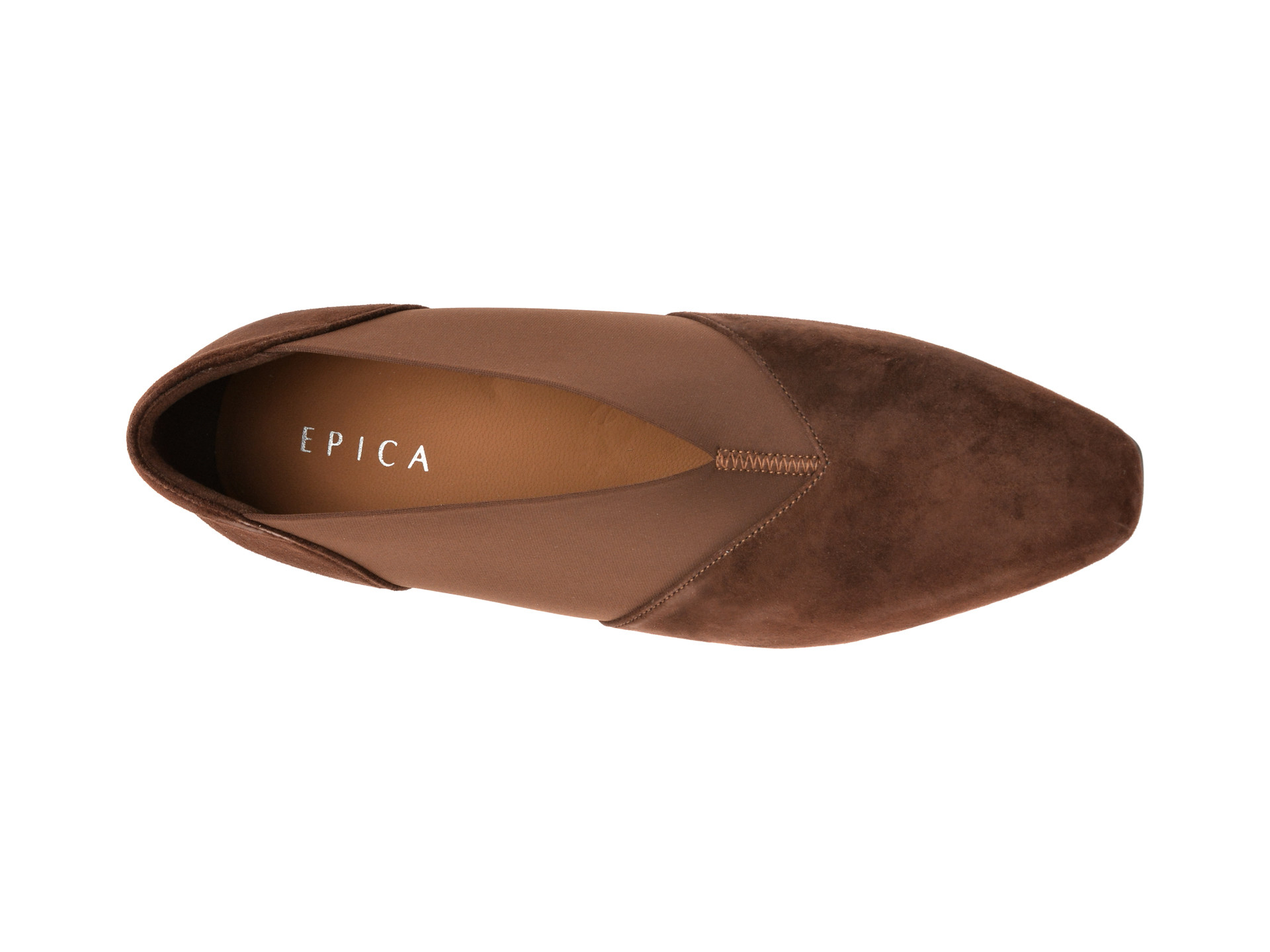 Pantofi eleganti EPICA maro, 3D7535, din piele intoarsa si material textil