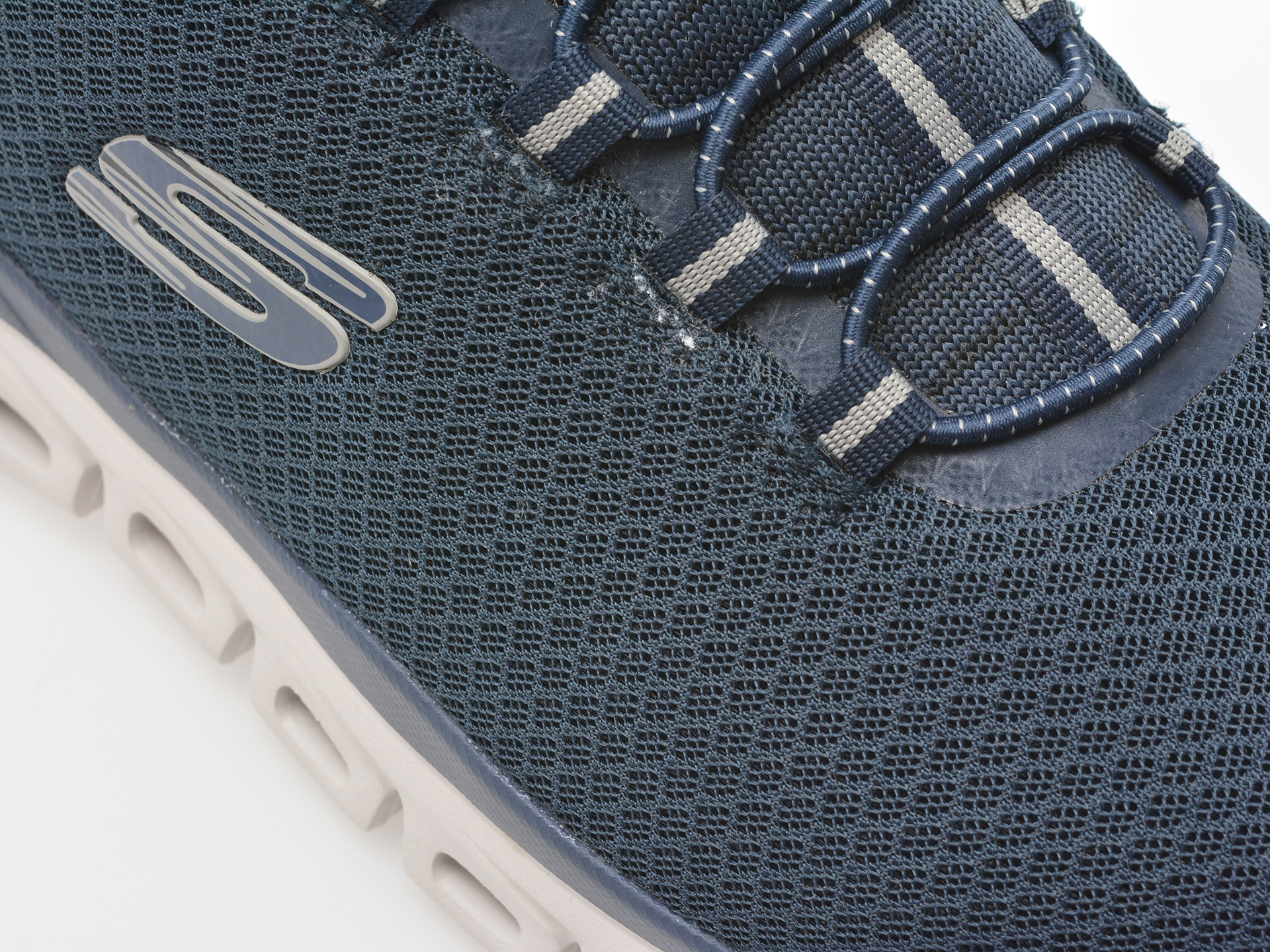 Pantofi sport SKECHERS bleumarin, GLIDE-STEP, din material textil