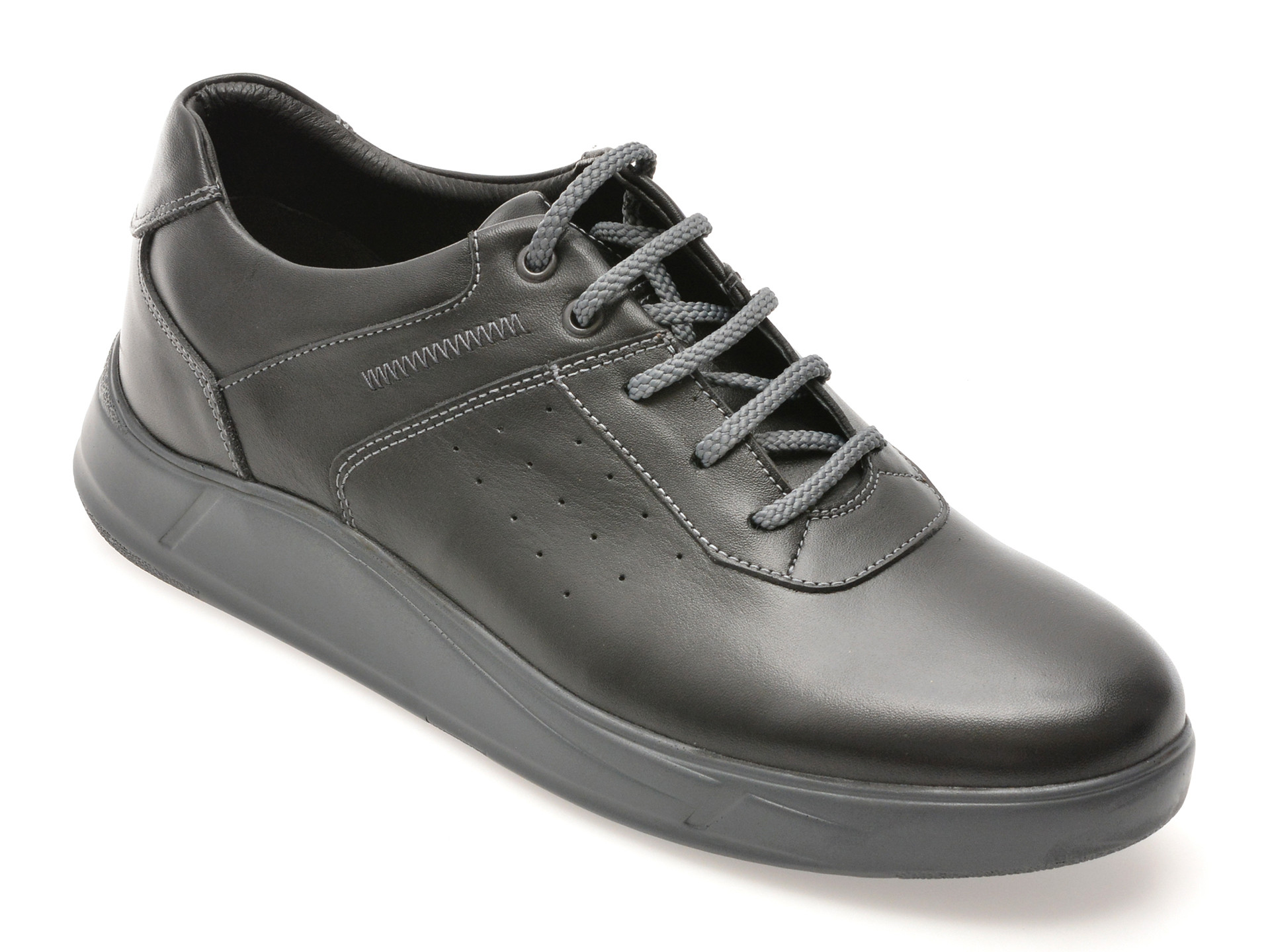 Pantofi OTTER negri, 2055273, din piele naturala