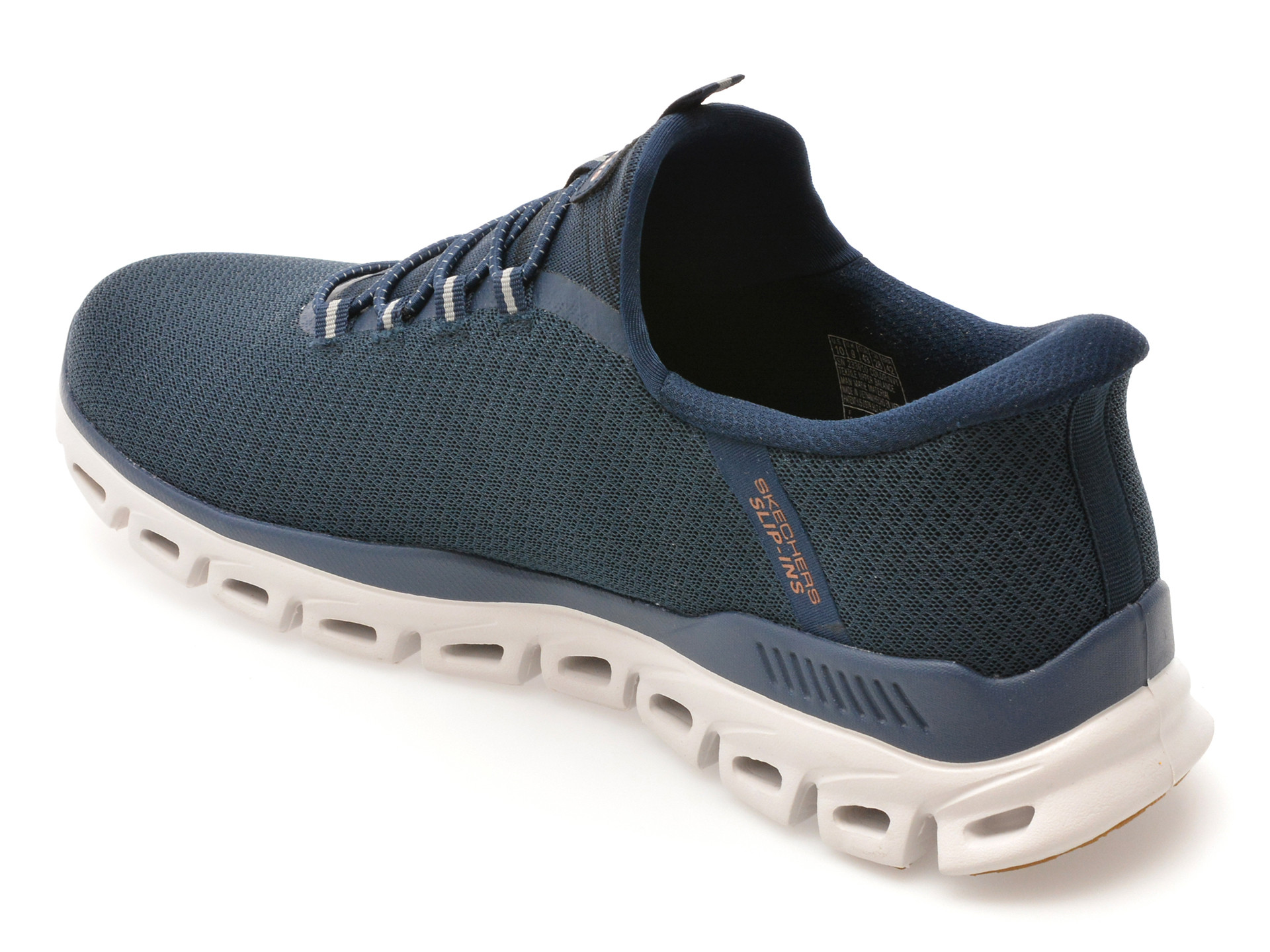 Pantofi sport SKECHERS bleumarin, GLIDE-STEP, din material textil