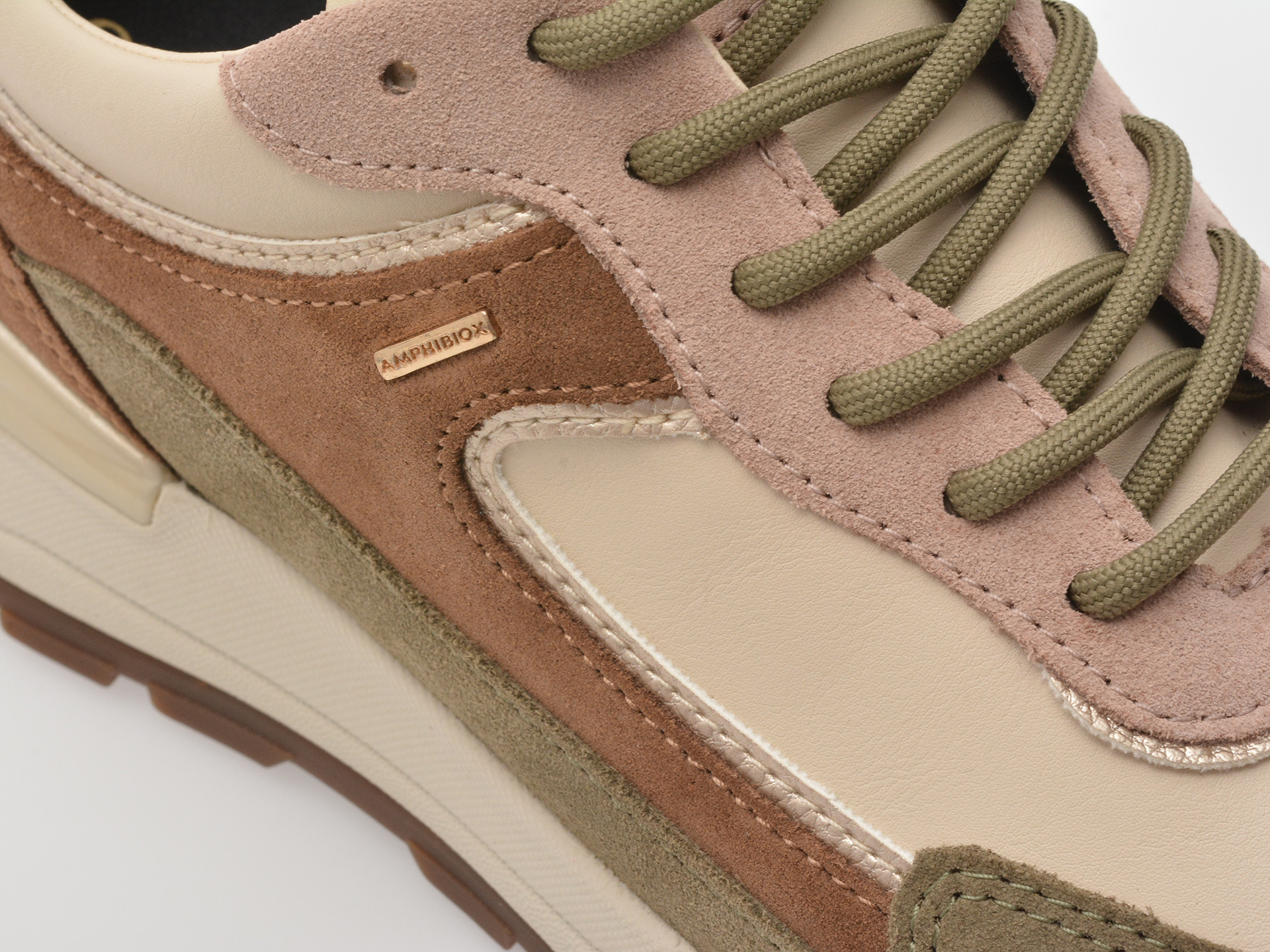 Pantofi sport GEOX maro, D563LB, din piele naturala