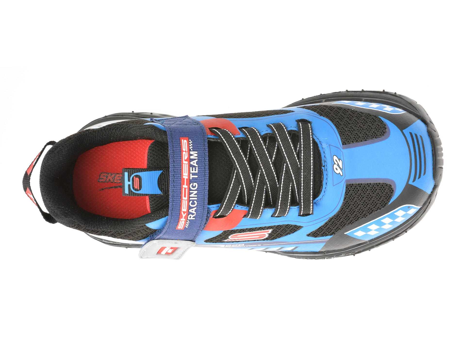 Pantofi sport SKECHERS albastri, TRACKS, din material textil