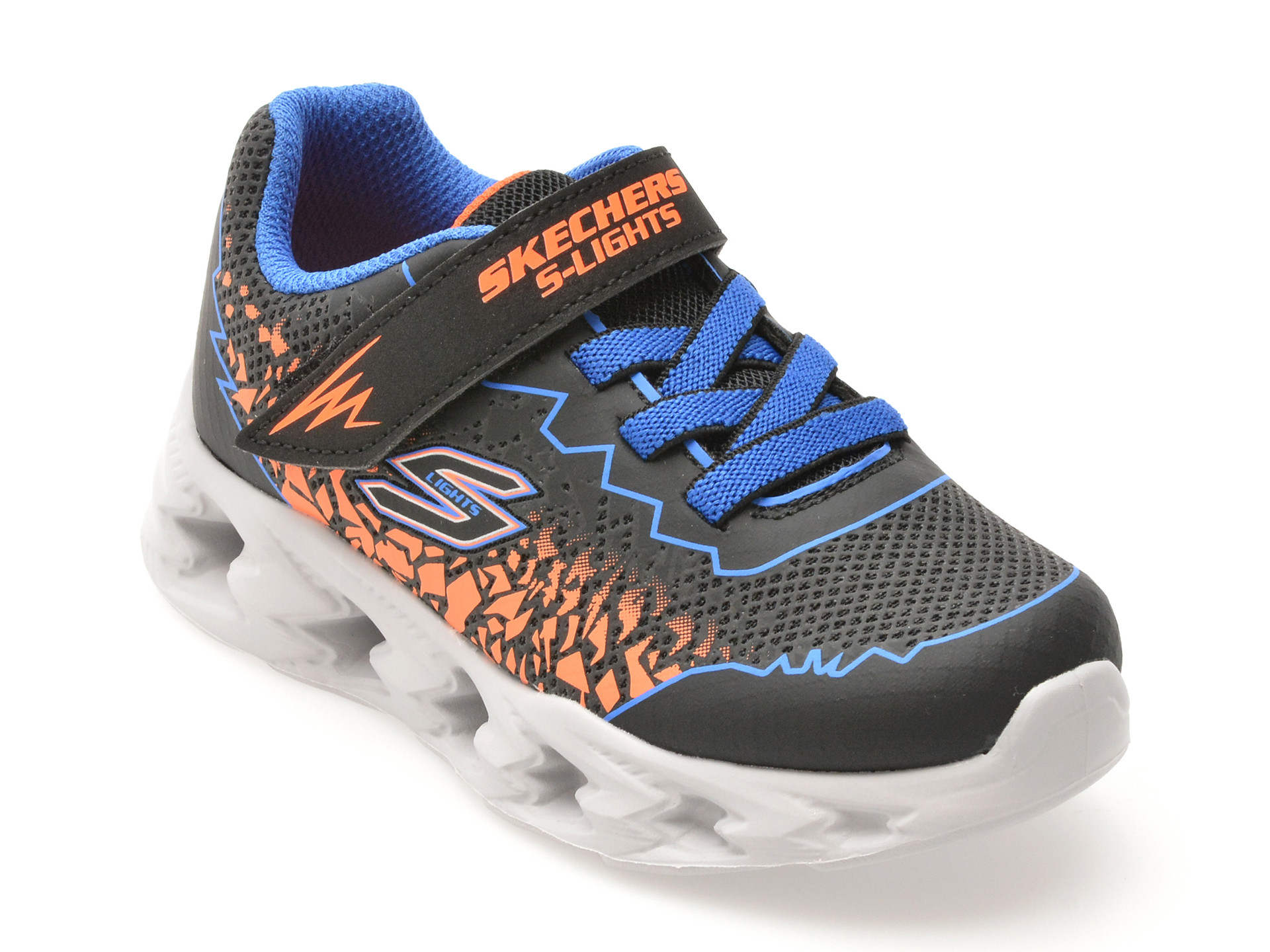 Pantofi sport SKECHERS negri, VORTEX 2.0, din piele ecologica