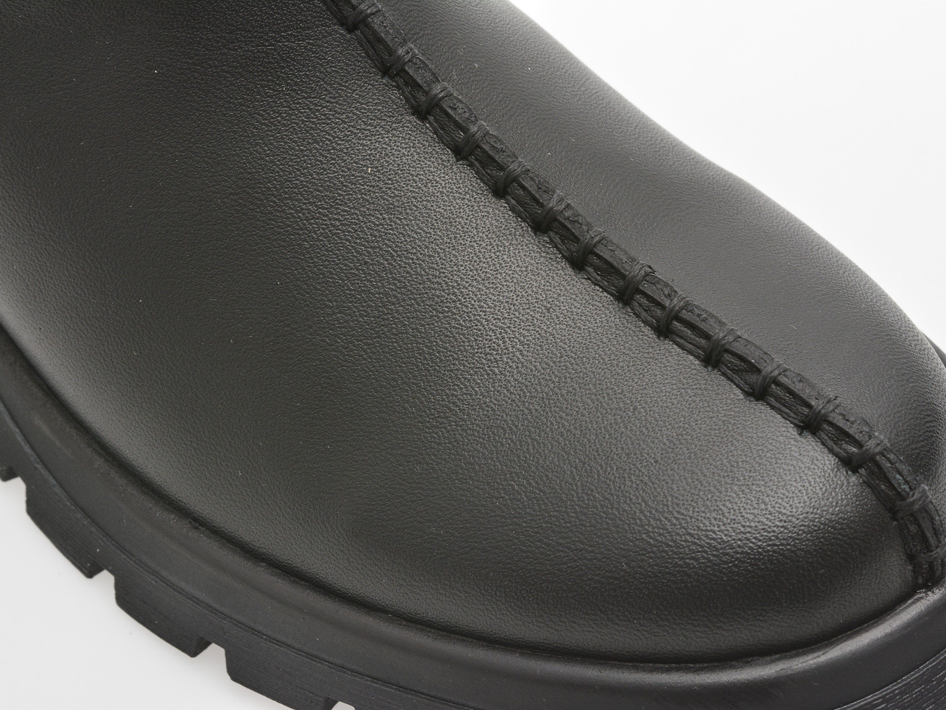 Ghete IMAGE negre, 208300, din piele naturala