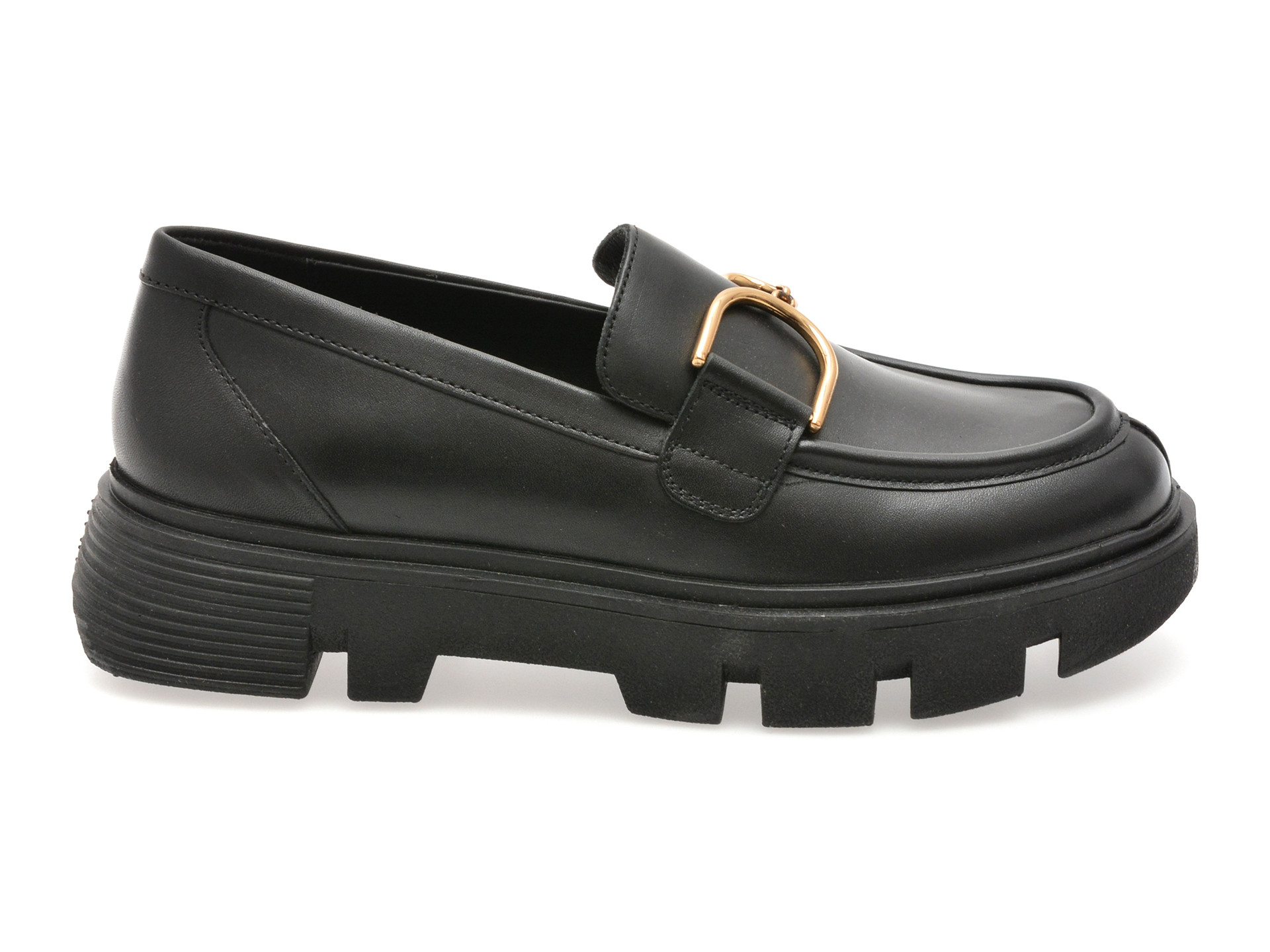 Mocasini GEOX negri, D46UAH, din piele naturala