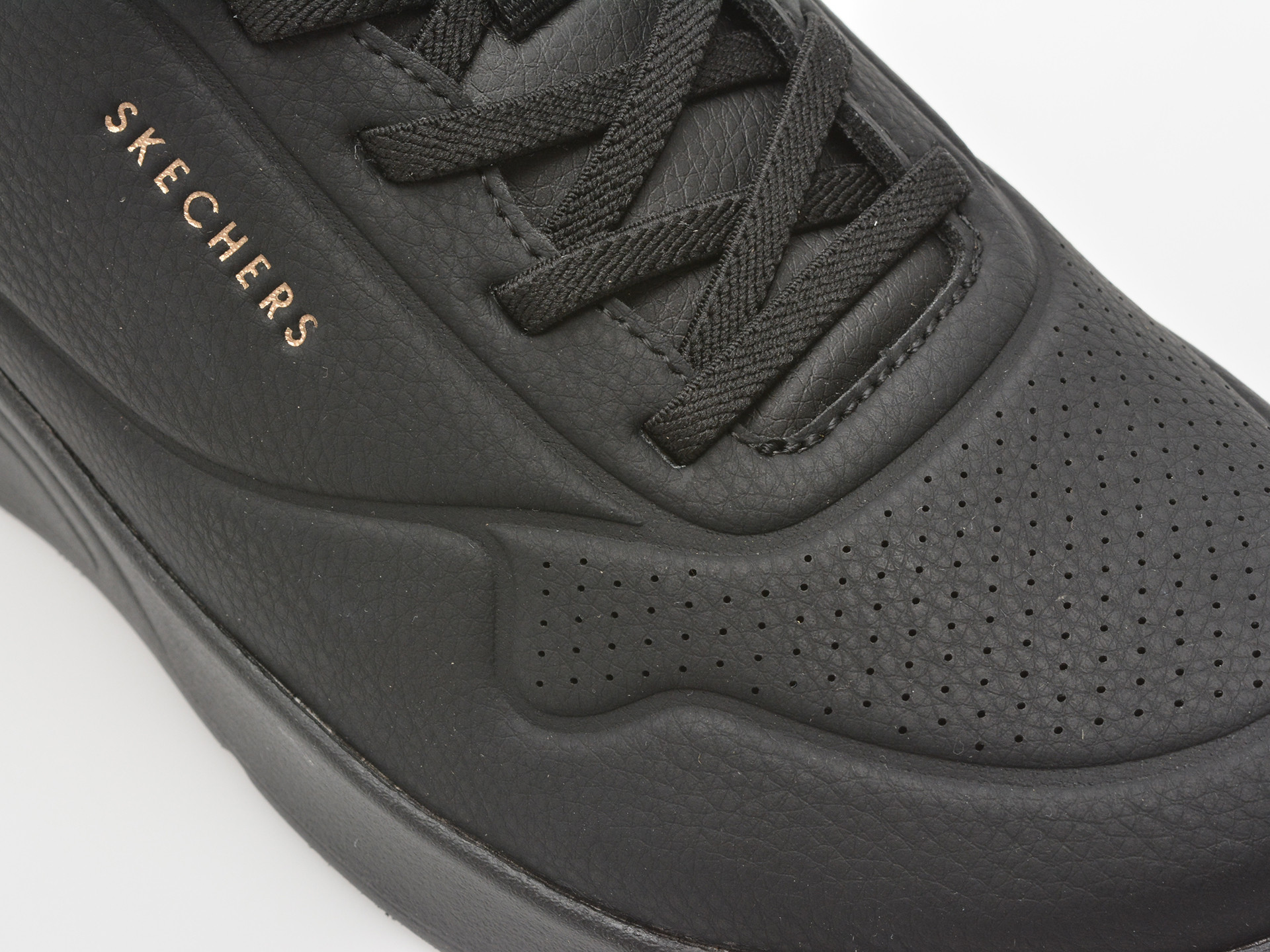 Pantofi sport SKECHERS negri, UNO LITE, din piele ecologica