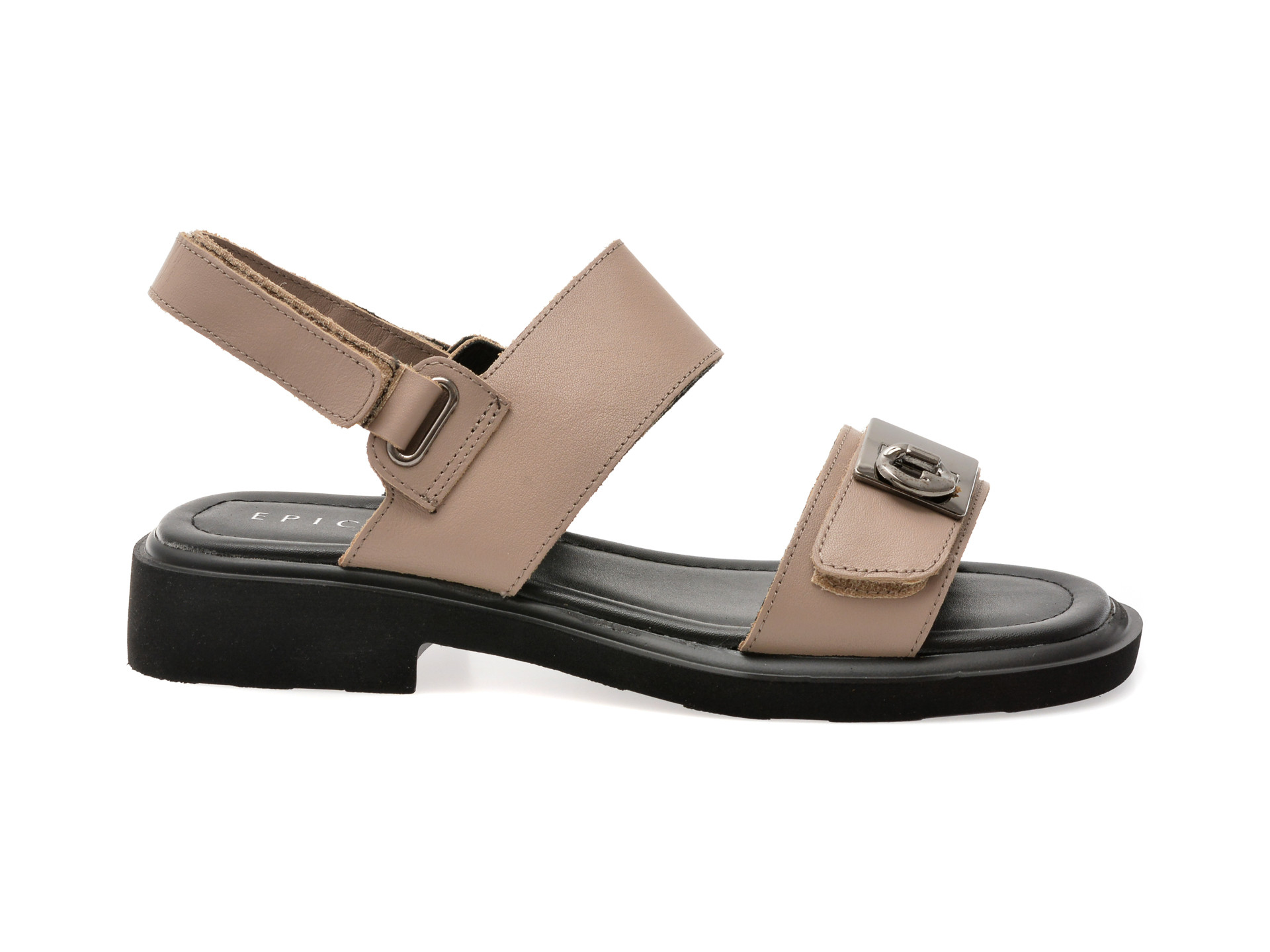 Sandale EPICA gri, 1302H17, din piele naturala