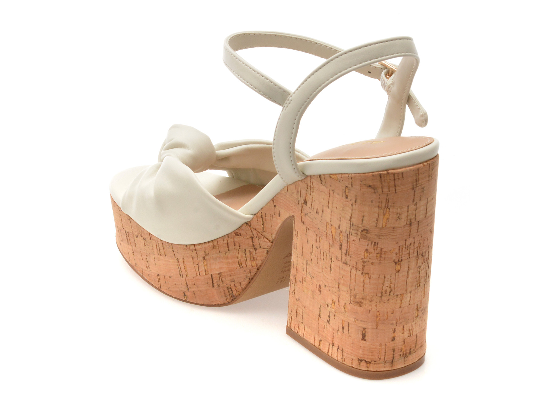 Sandale ALDO albe, ULIALDAN 121, din piele ecologica