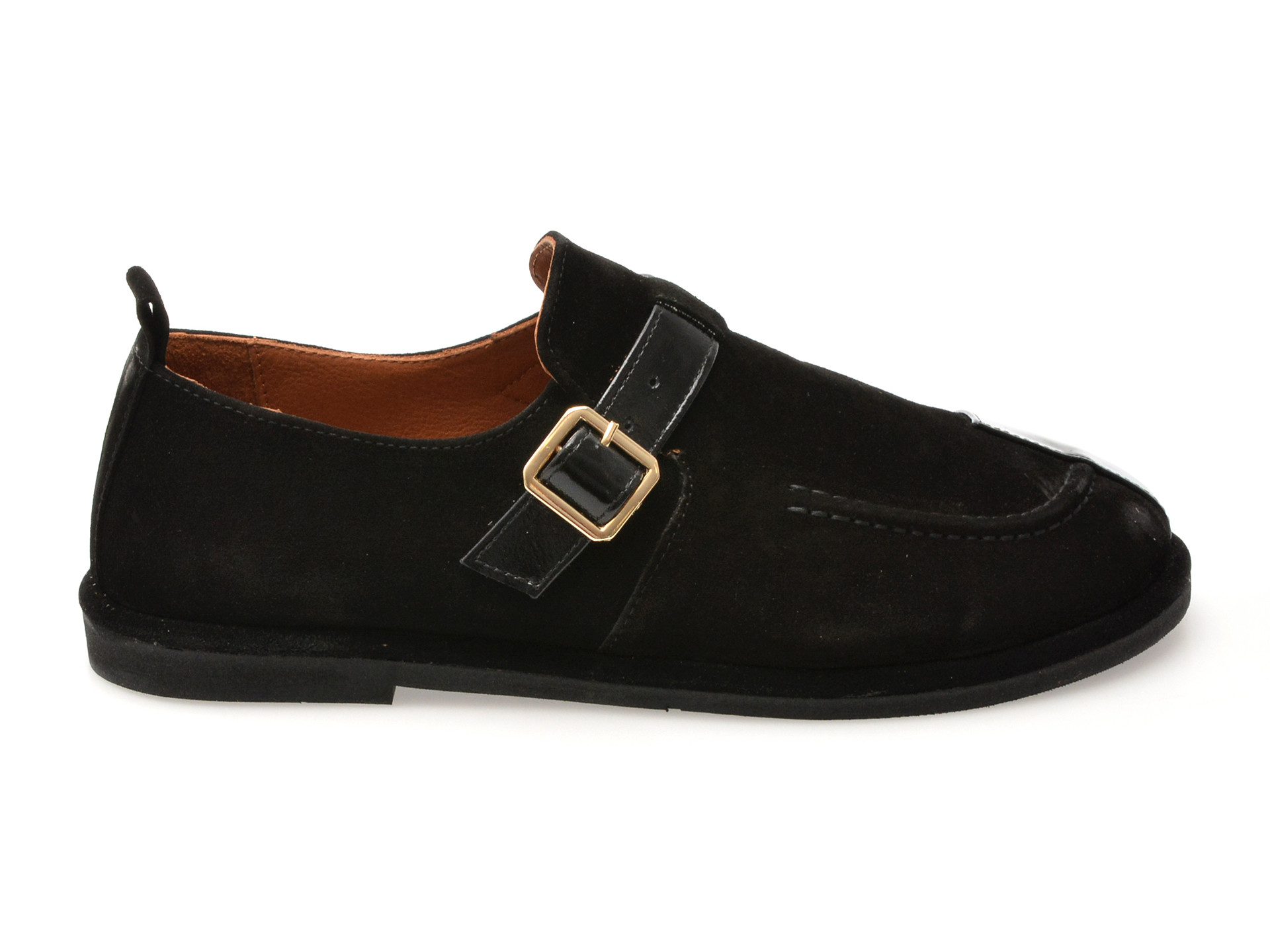 Pantofi EPICA negri, 4796005, din piele intoarsa