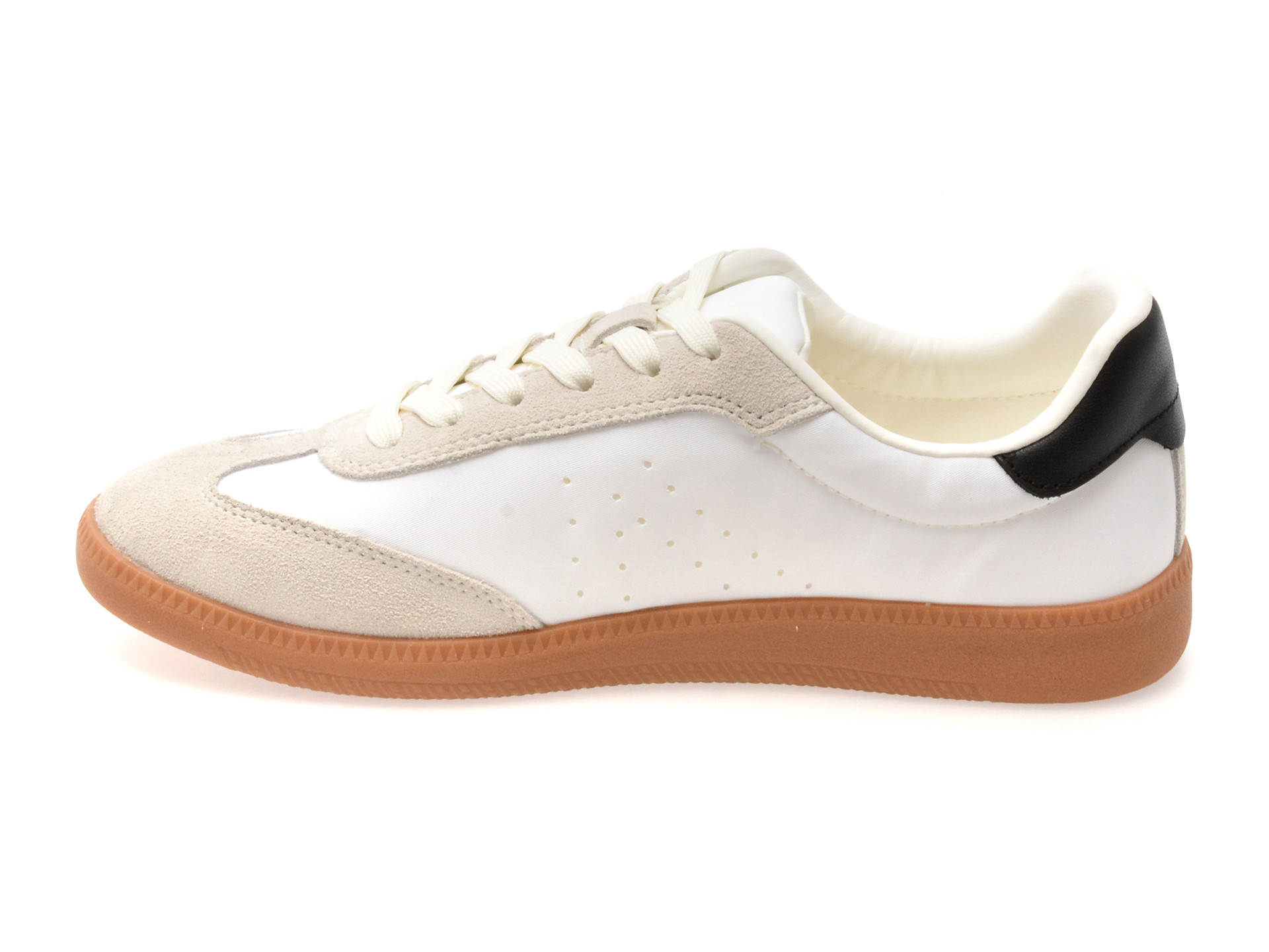 Pantofi sport ALDO alb-negru, CLUBSTYLE 122, din material textil