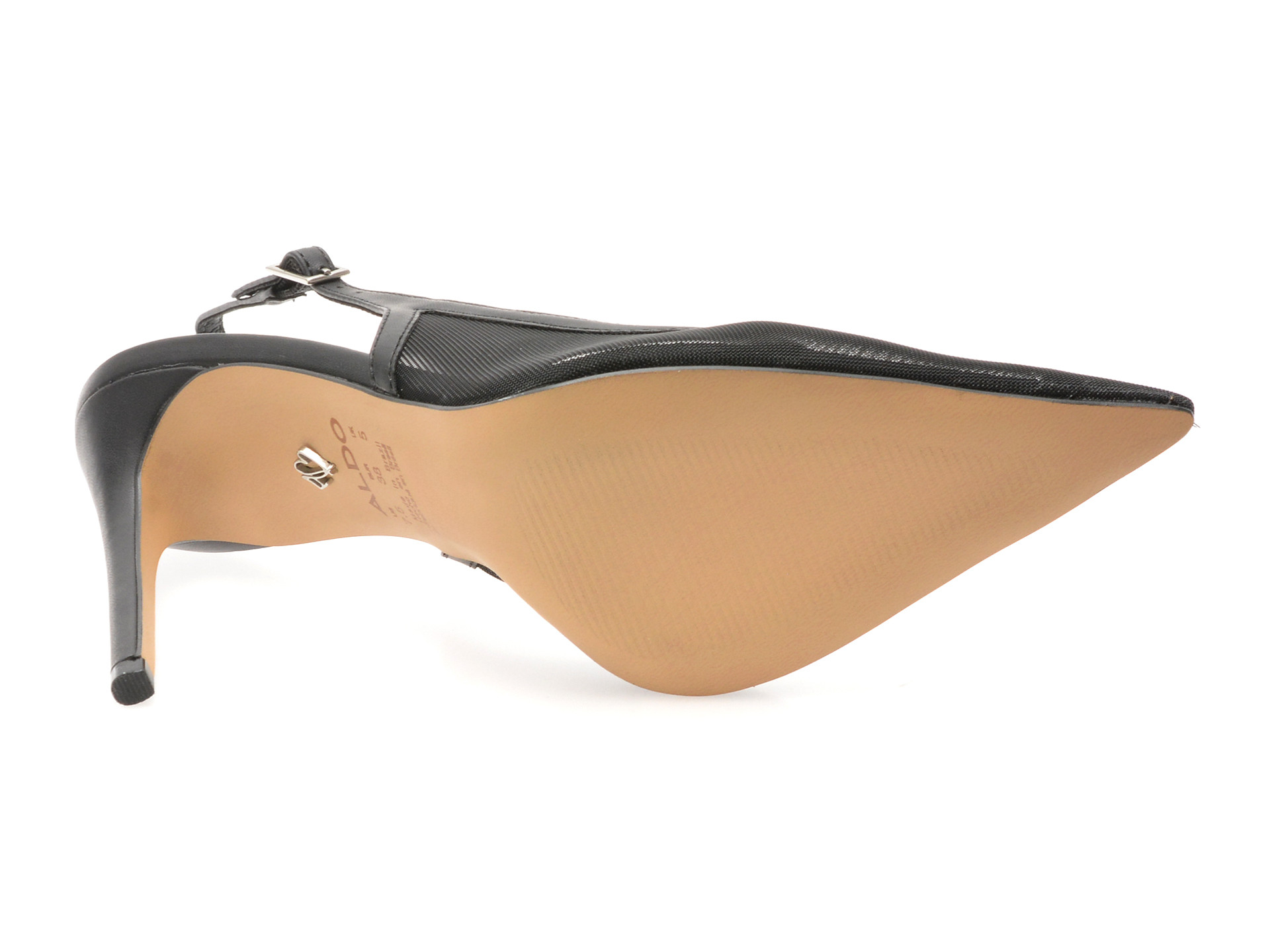 Pantofi eleganti ALDO negri, STESSYSLINGM 001, din material textil