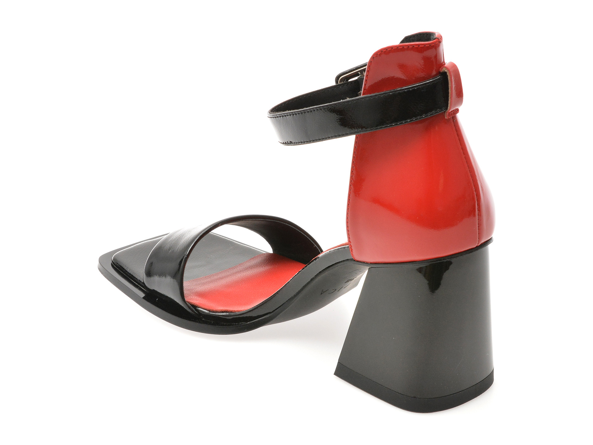 Sandale EPICA negre, E265, din piele naturala