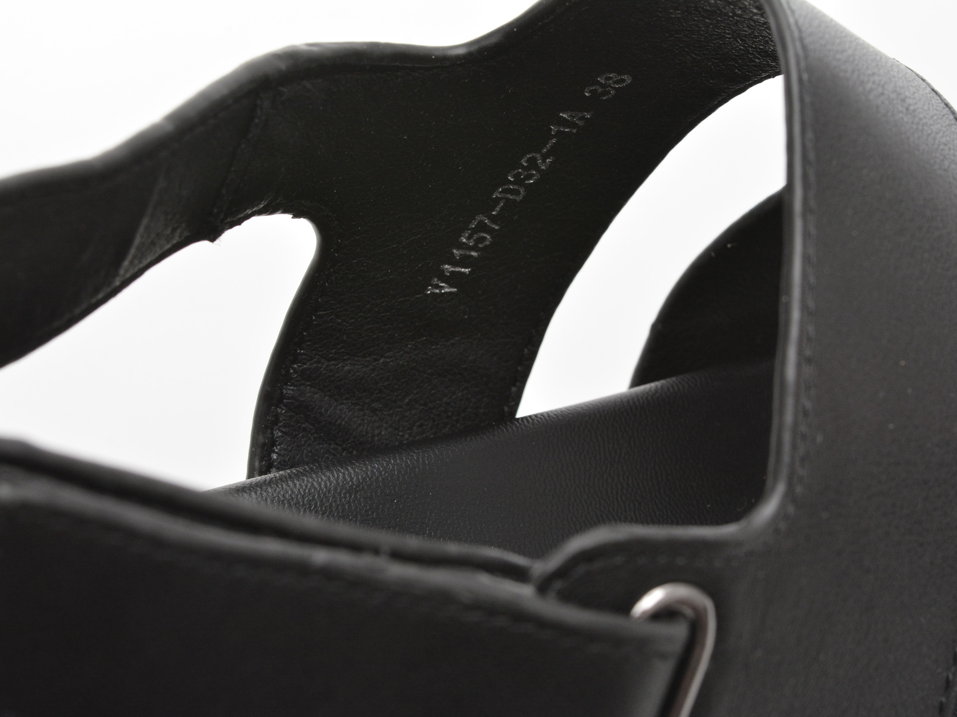 Sandale EPICA negre, 1157D32, din piele naturala