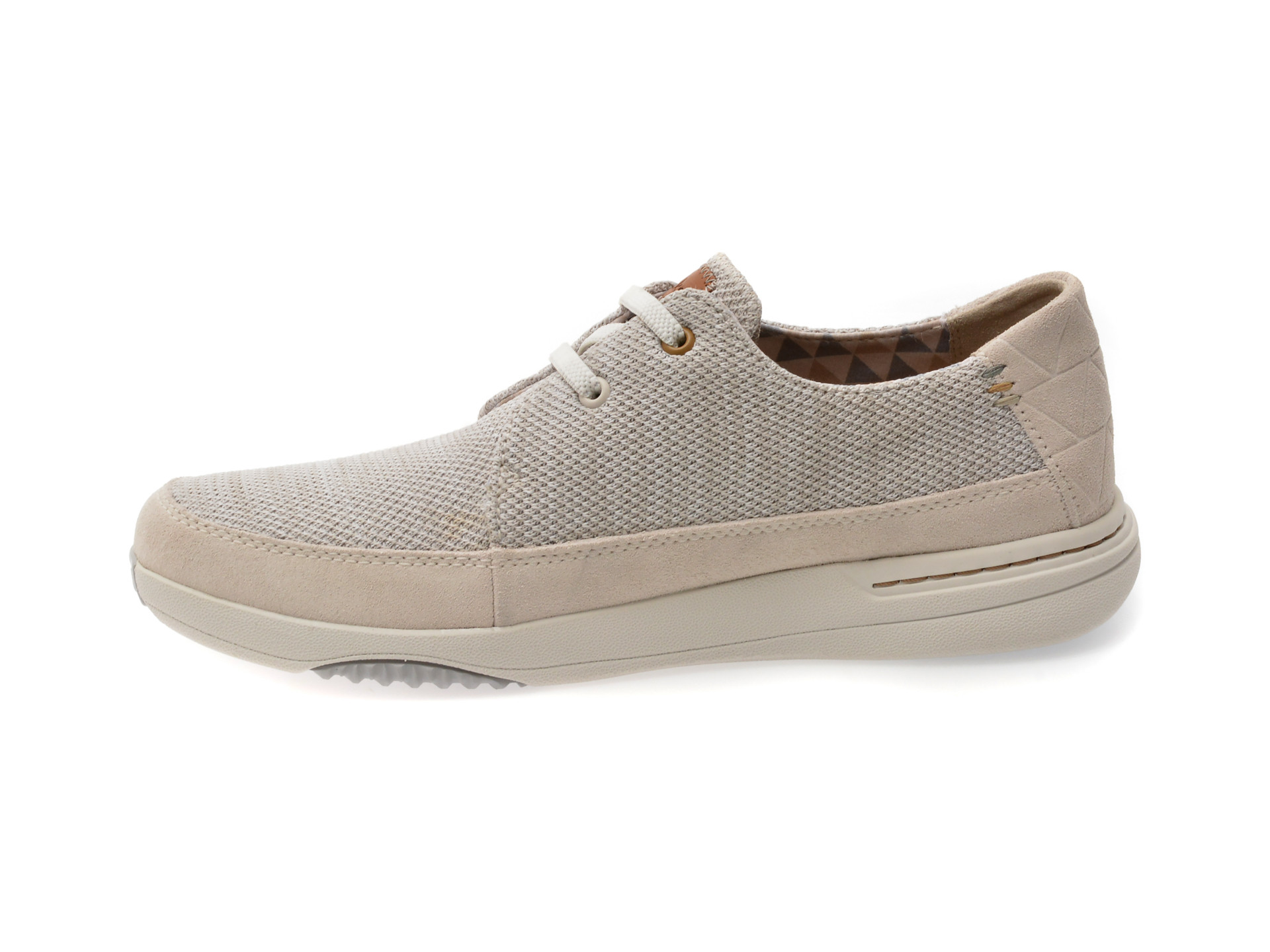 Pantofi sport CLARKS gri,  EASEWAY LACE, din material textil