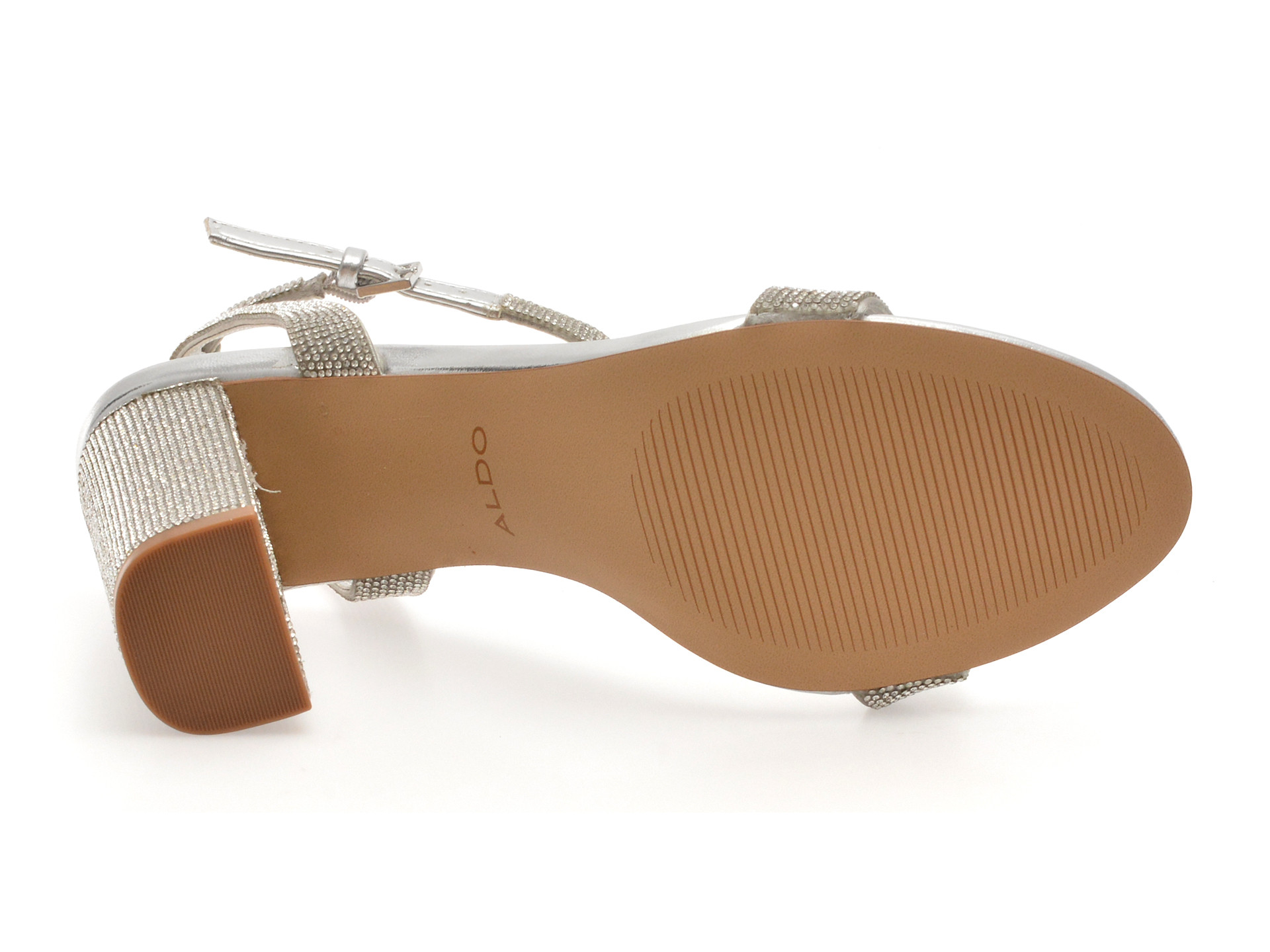 Sandale elegante ALDO argintii, RHIANNON 040, din piele ecologica