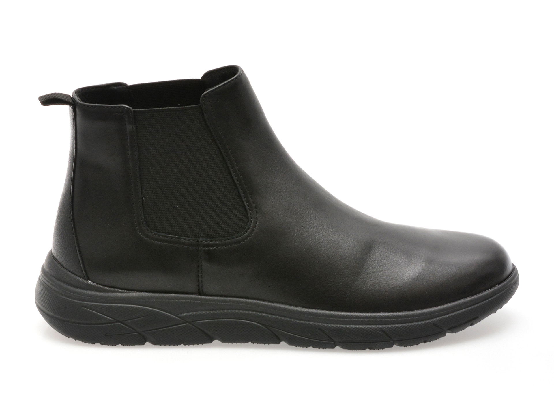 Ghete GEOX negre, U36E1A, din piele naturala