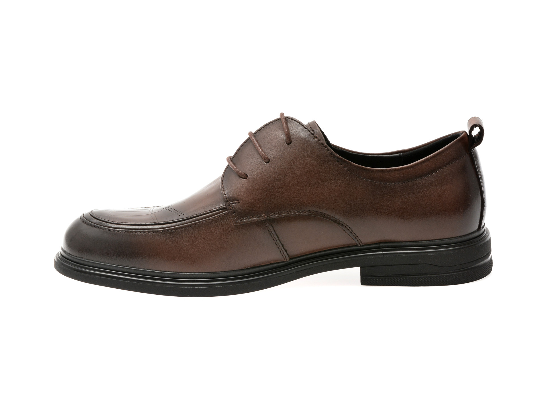 Pantofi OTTER maro, T8008, din piele naturala