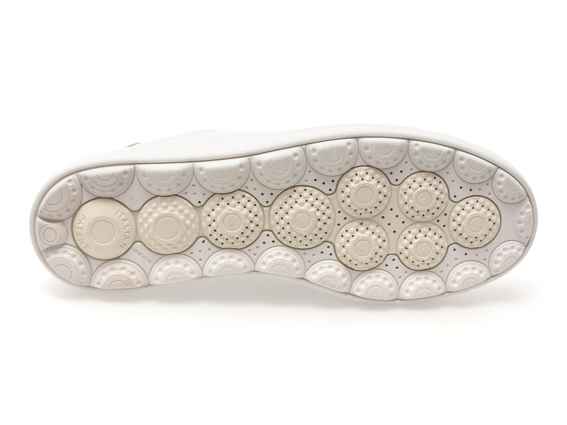 Pantofi sport GEOX albi, U45GPC, din piele naturala