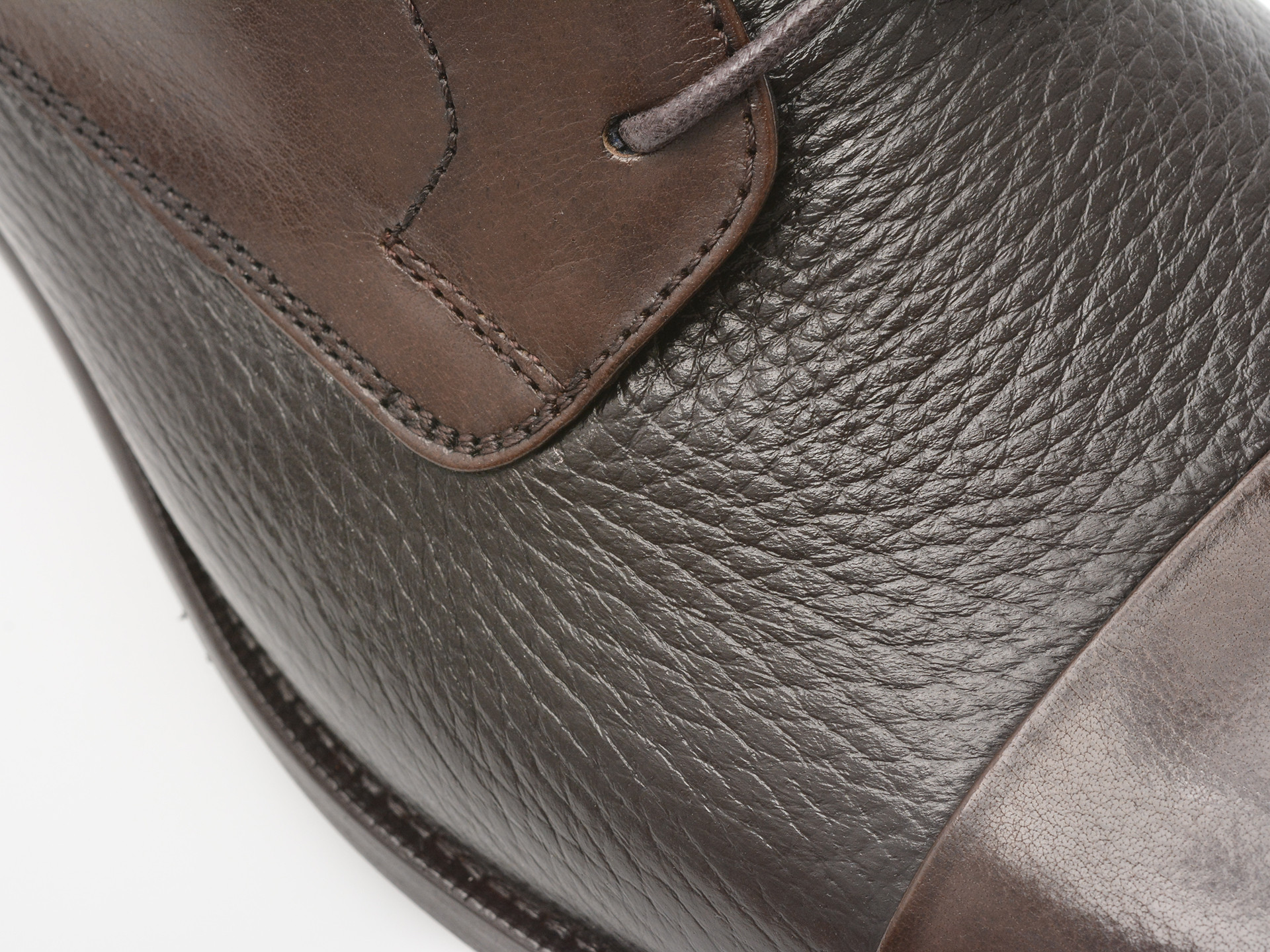 Ghete elegante LE COLONEL maro, 40929, din piele naturala