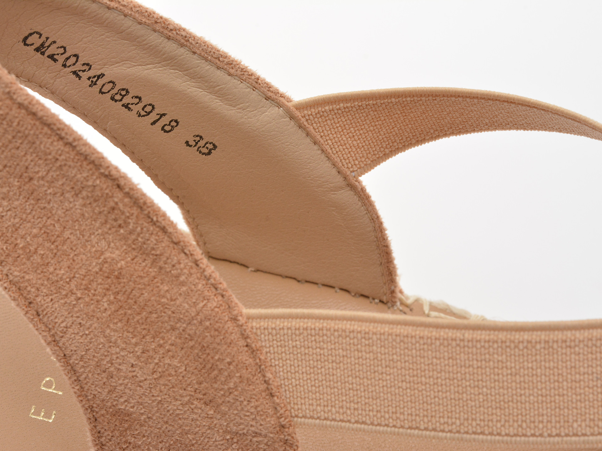 Sandale EPICA bej, 82918, din material textil