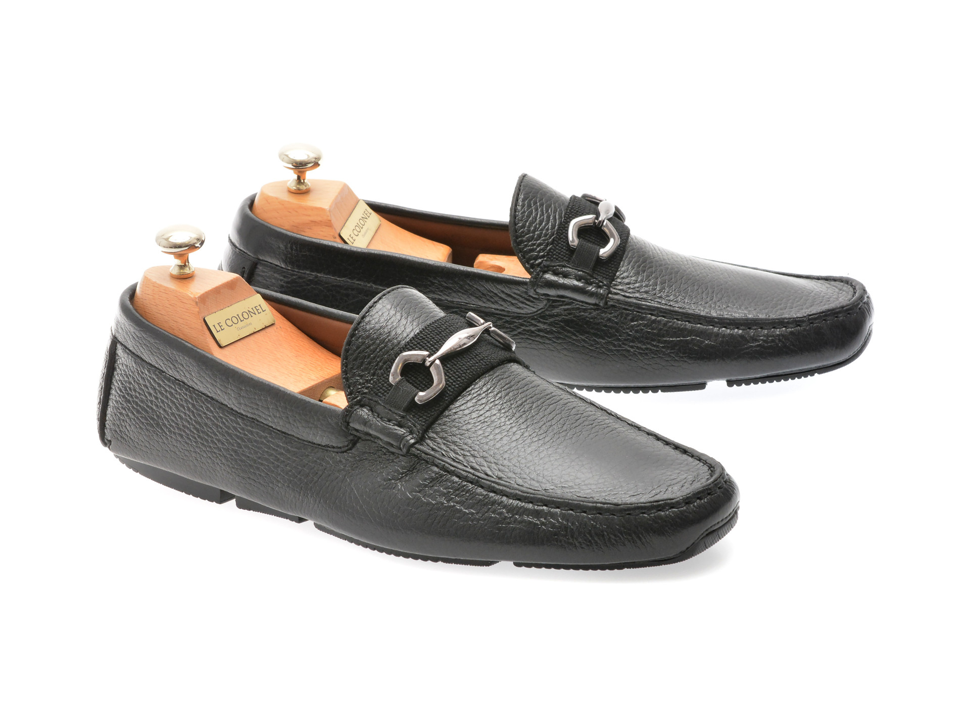Mocasini eleganti LE COLONEL negri, 60863, din piele naturala
