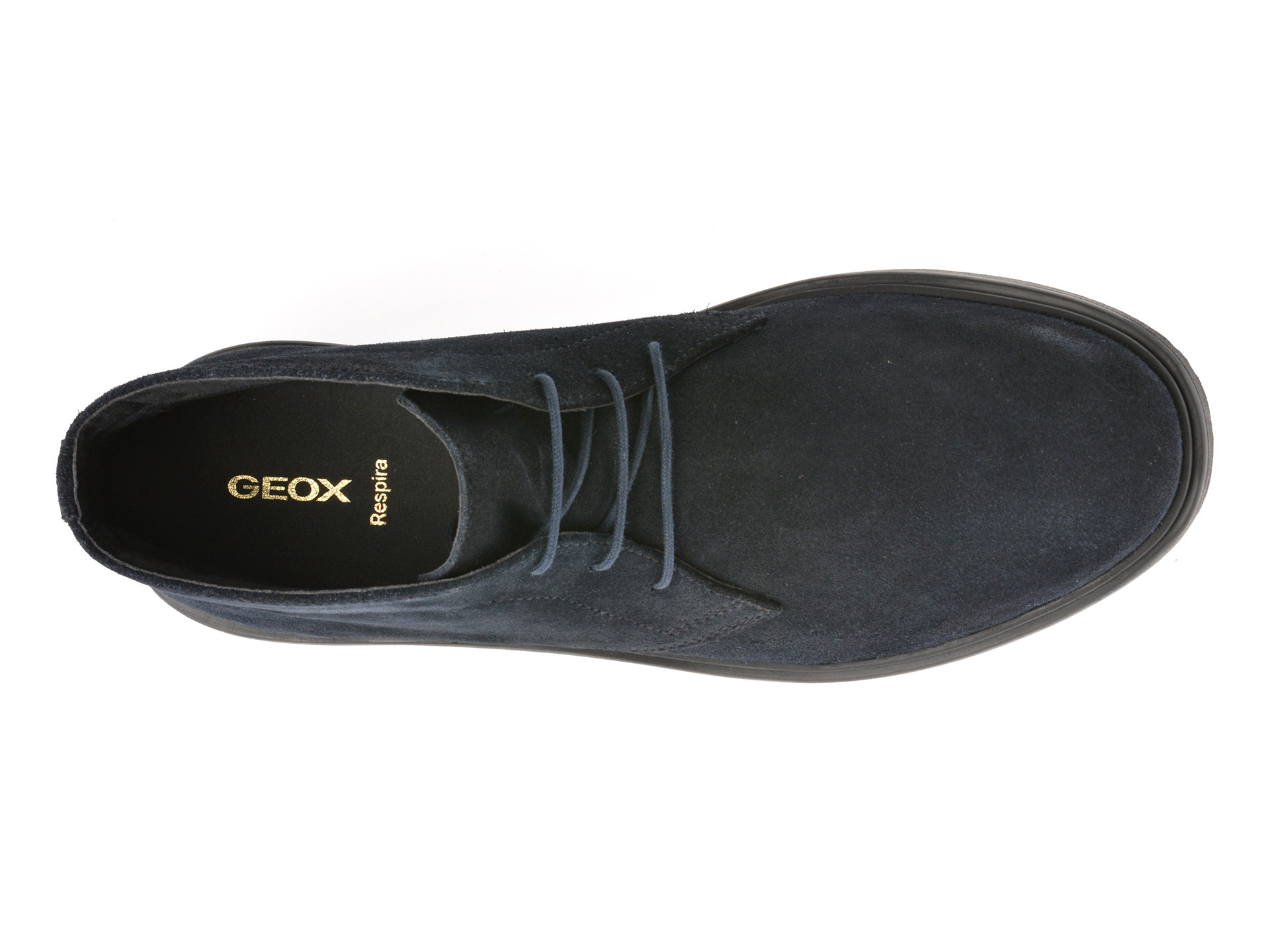 Ghete GEOX bleumarin, U46H9A, din piele intoarsa