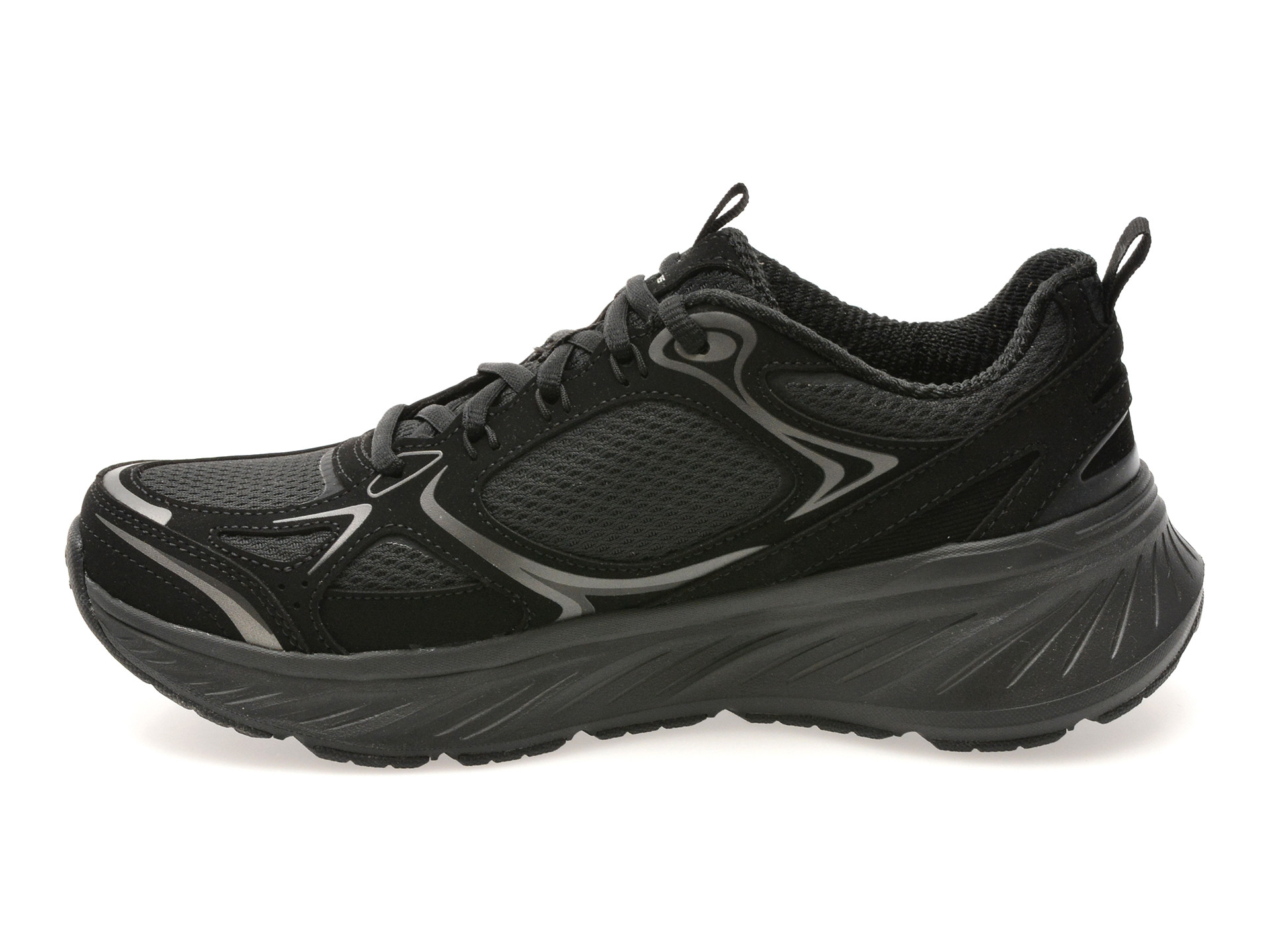 Pantofi sport SKECHERS negri, EDGERIDE, din material textil