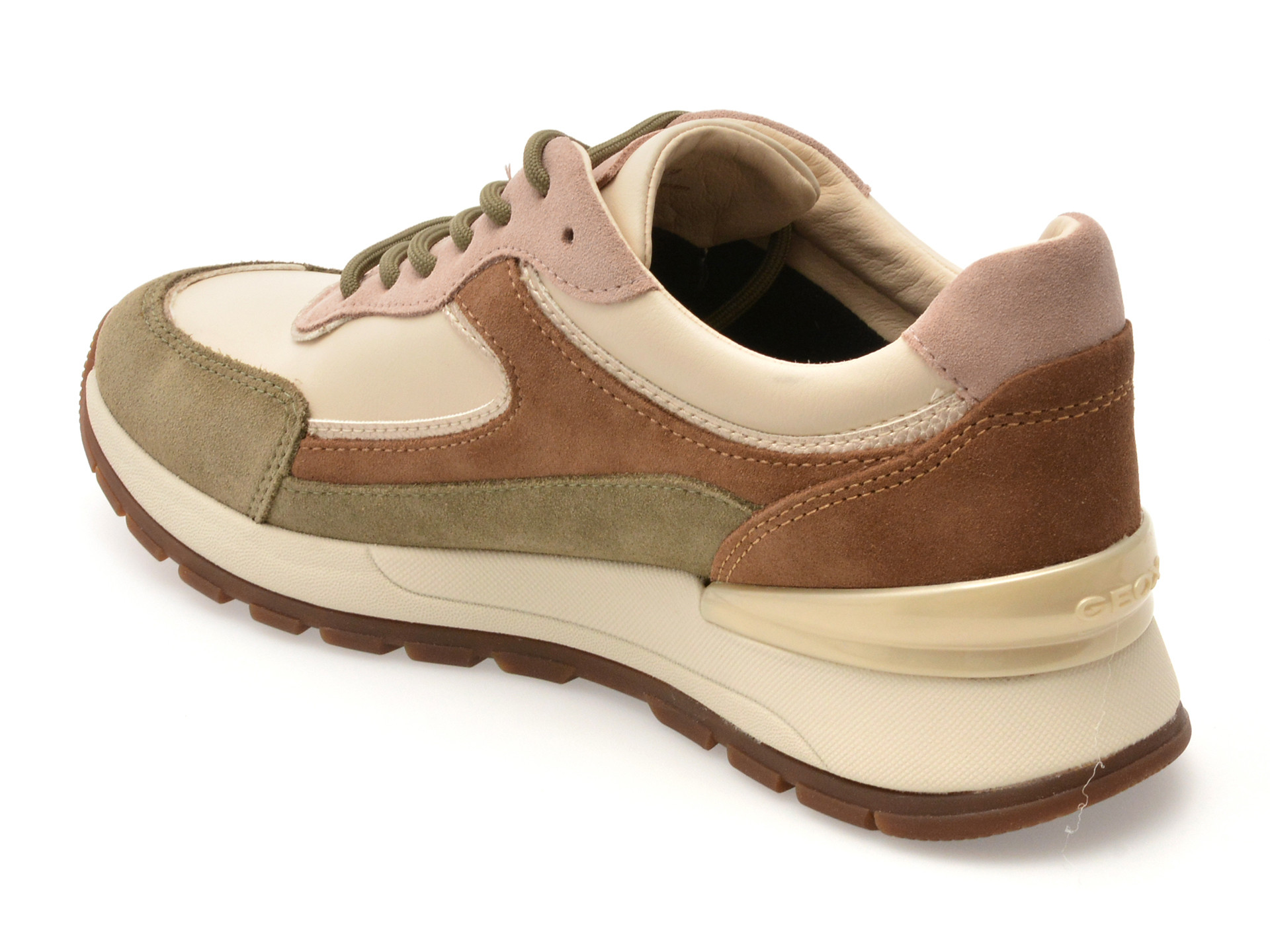 Pantofi sport GEOX maro, D563LB, din piele naturala