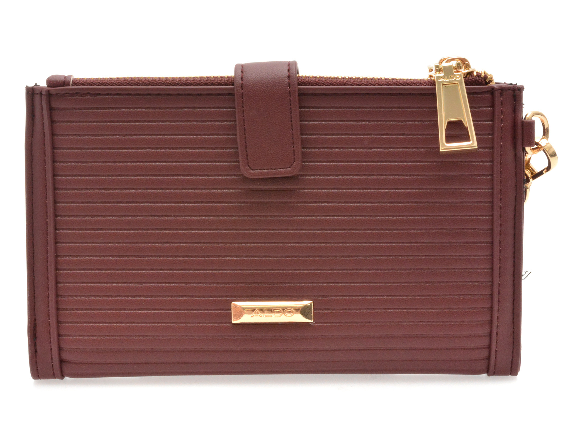 Portofel ALDO visiniu, BANAETERIEL 600, din piele ecologica