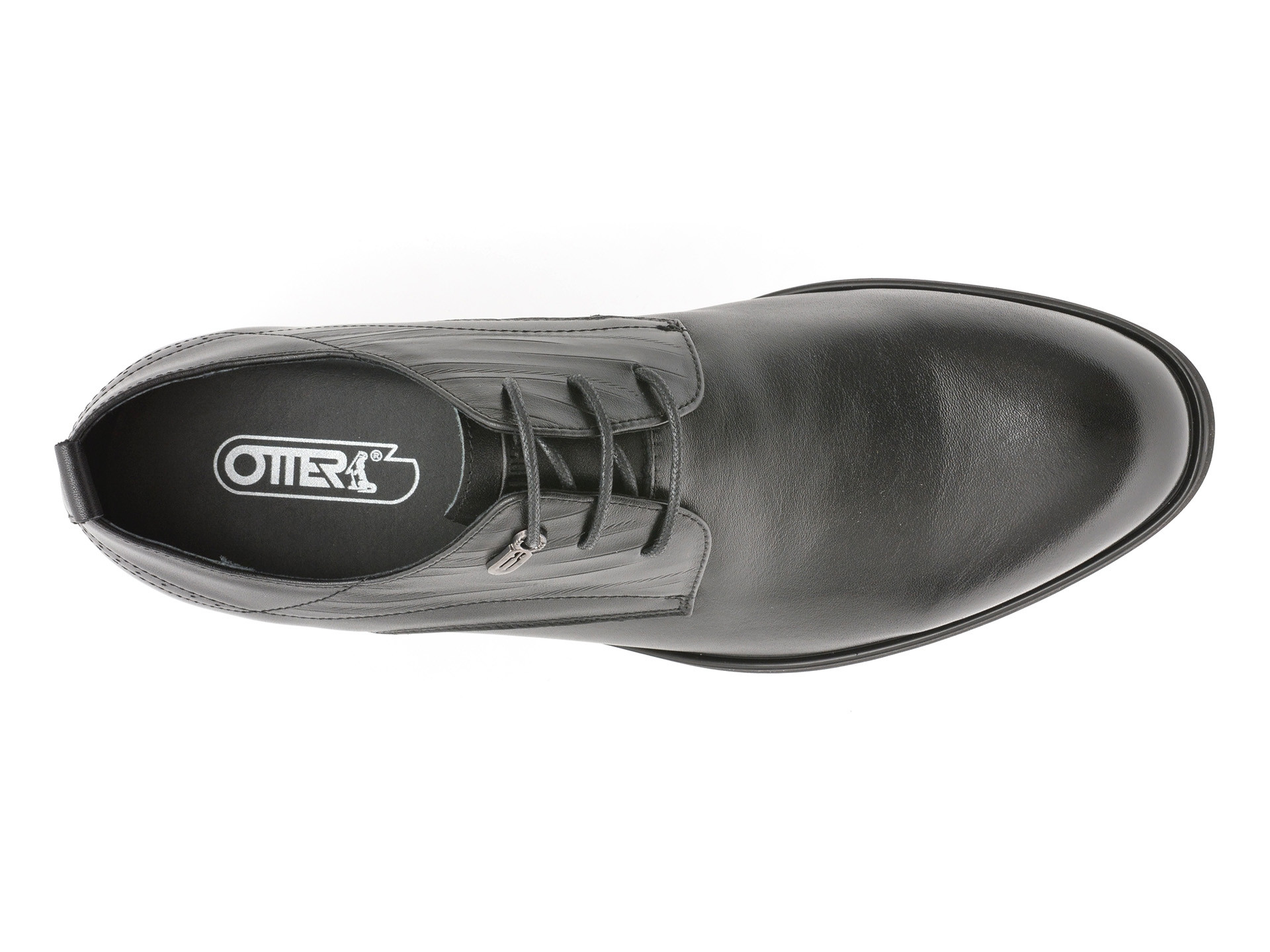 Pantofi eleganti OTTER negri, 37021, din piele naturala