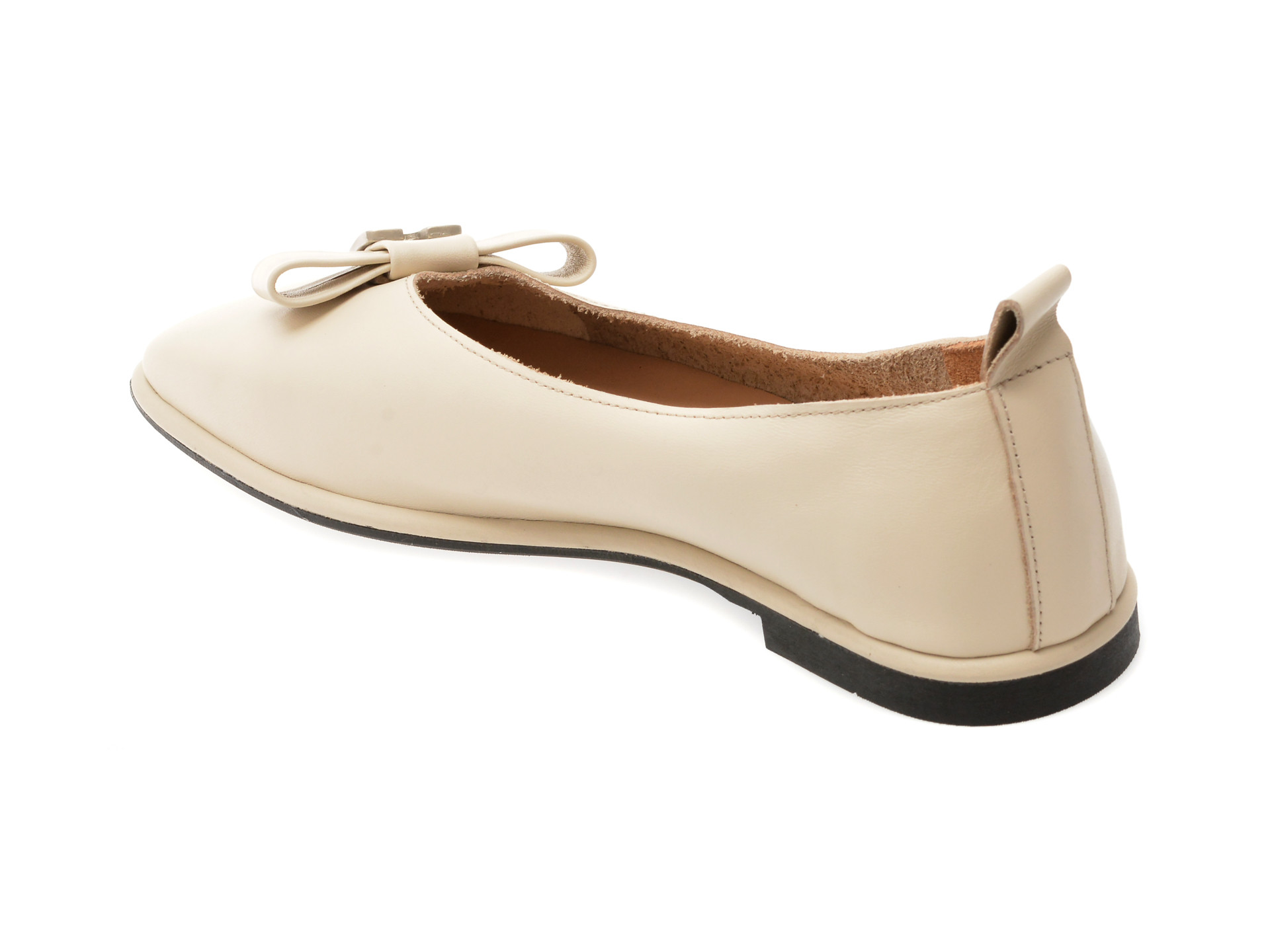 Balerini IMAGE bej, 574288, din piele naturala