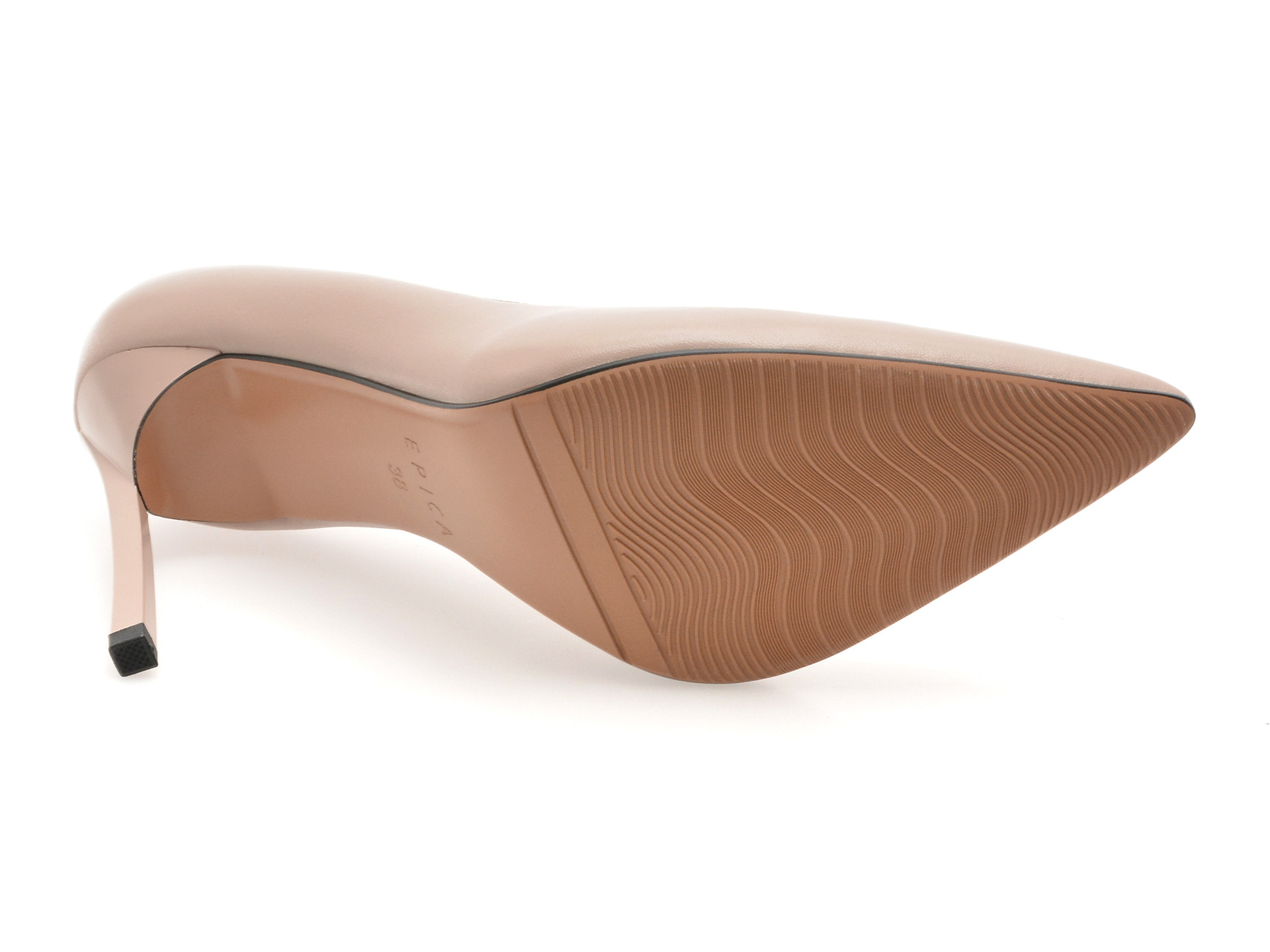Pantofi eleganti EPICA bej, E19070, din piele naturala
