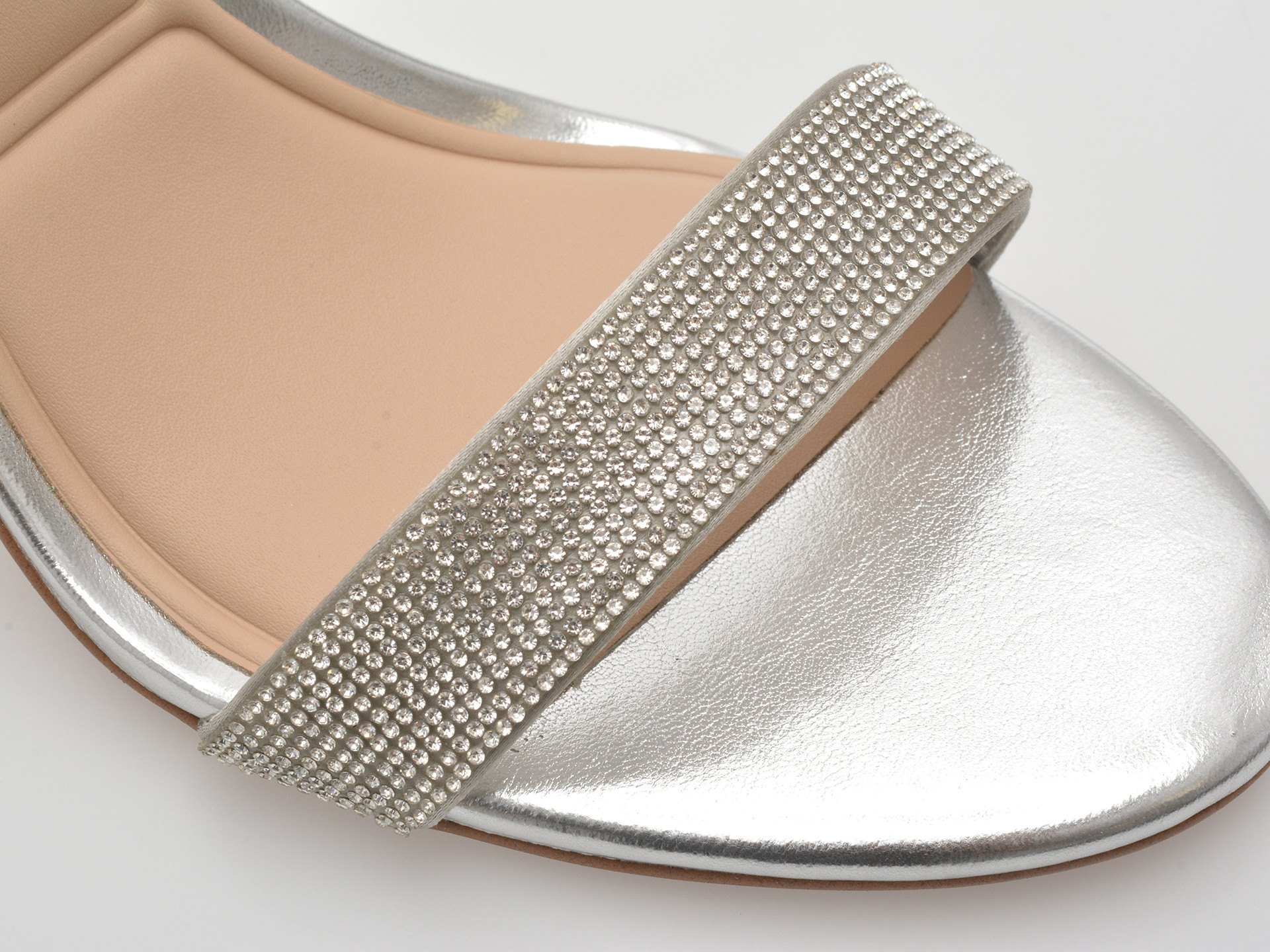 Sandale elegante ALDO argintii, RHIANNON 040, din piele ecologica