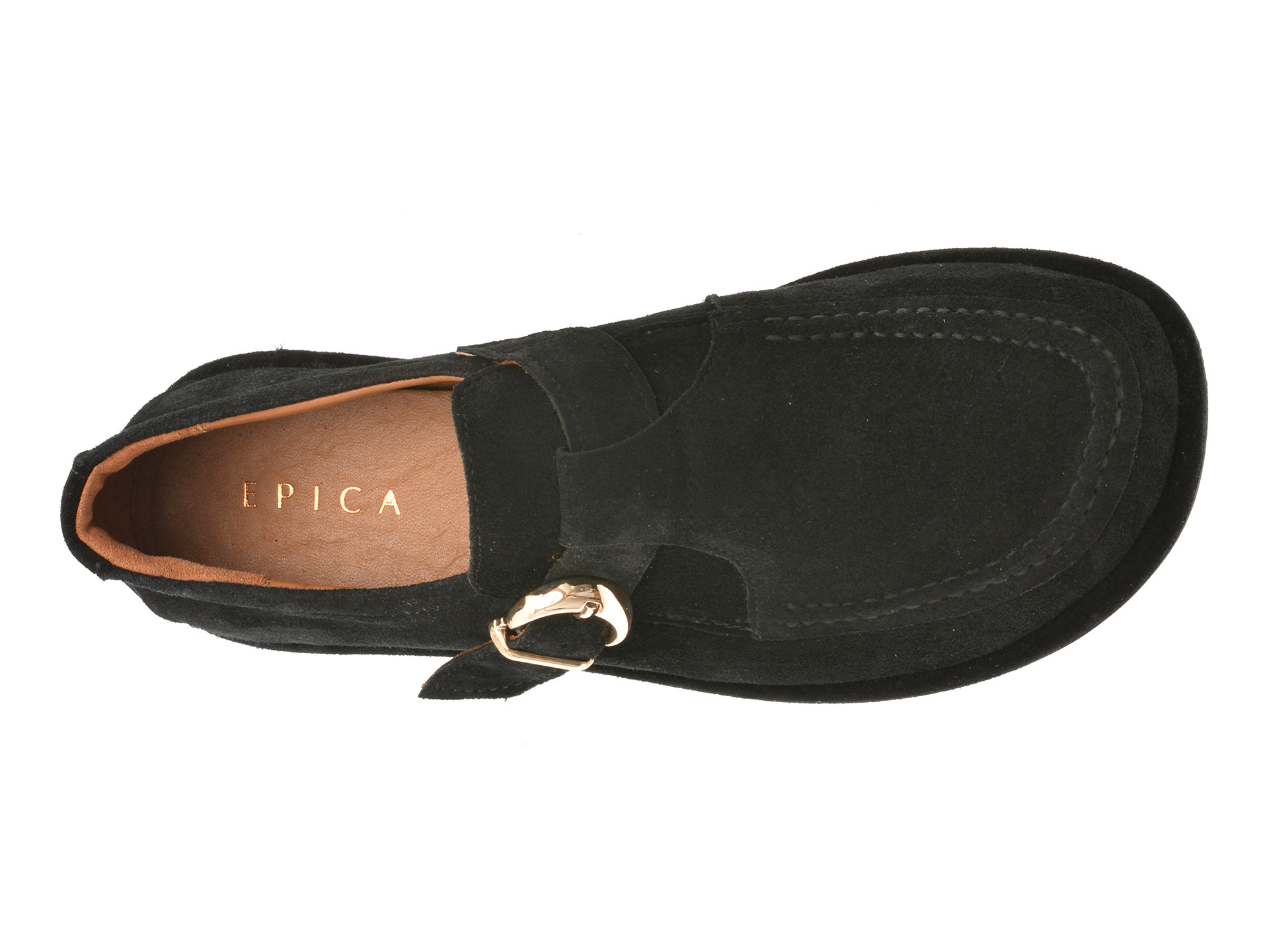 Pantofi EPICA negri, 2184038, din piele intoarsa