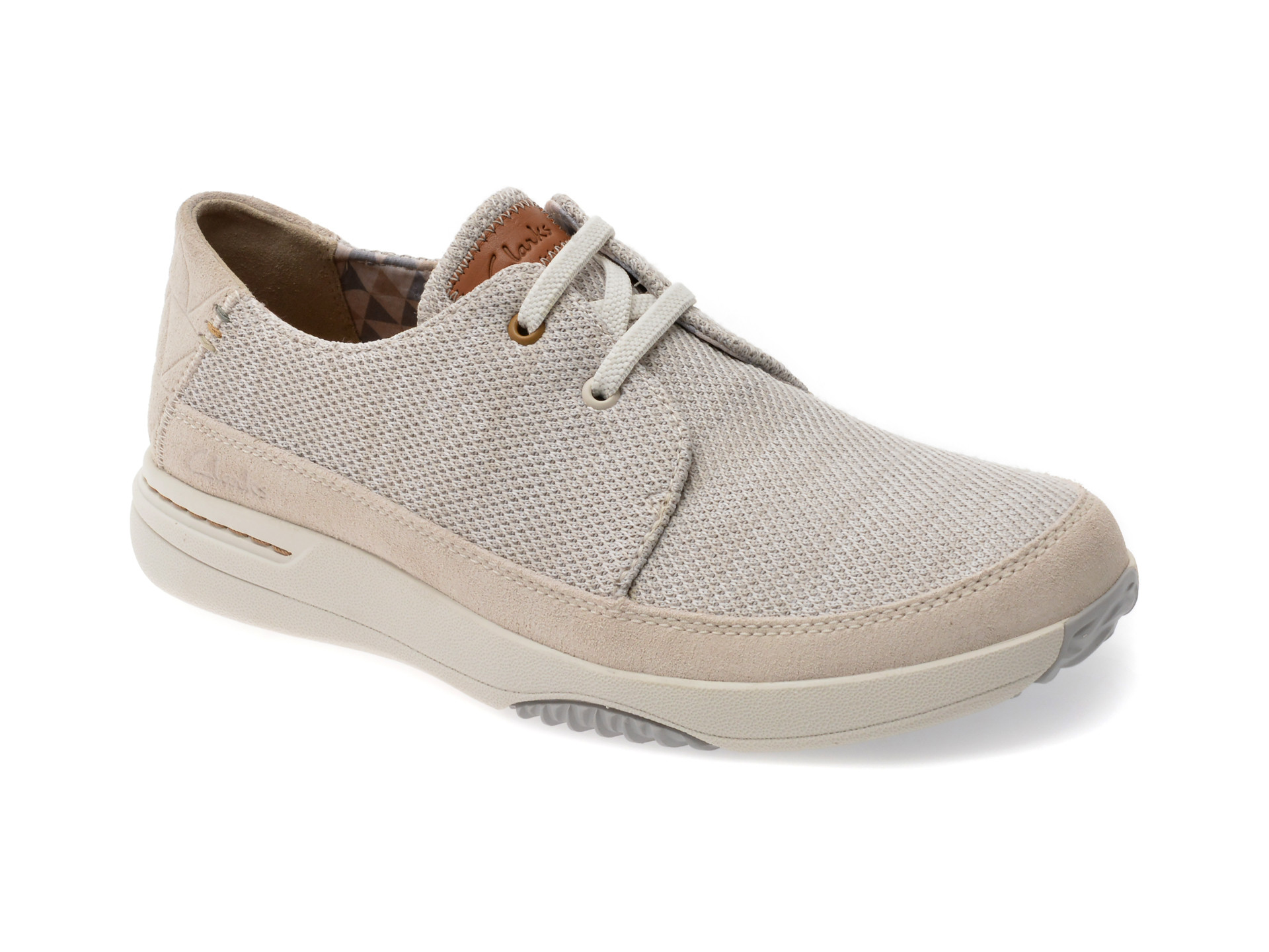 Pantofi sport CLARKS gri,  EASEWAY LACE, din material textil